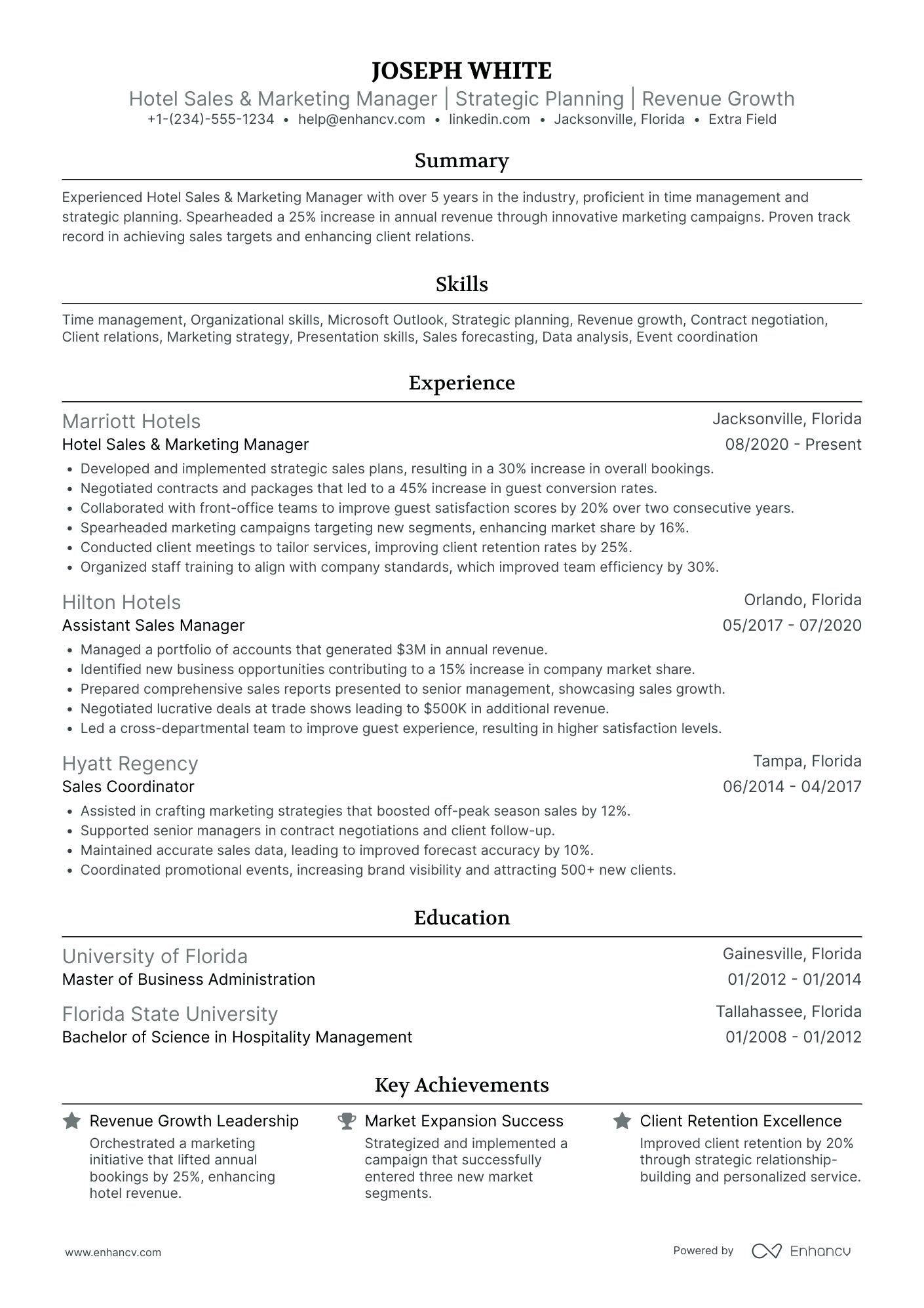 Hotel Reservation Sales Agent Resume Example