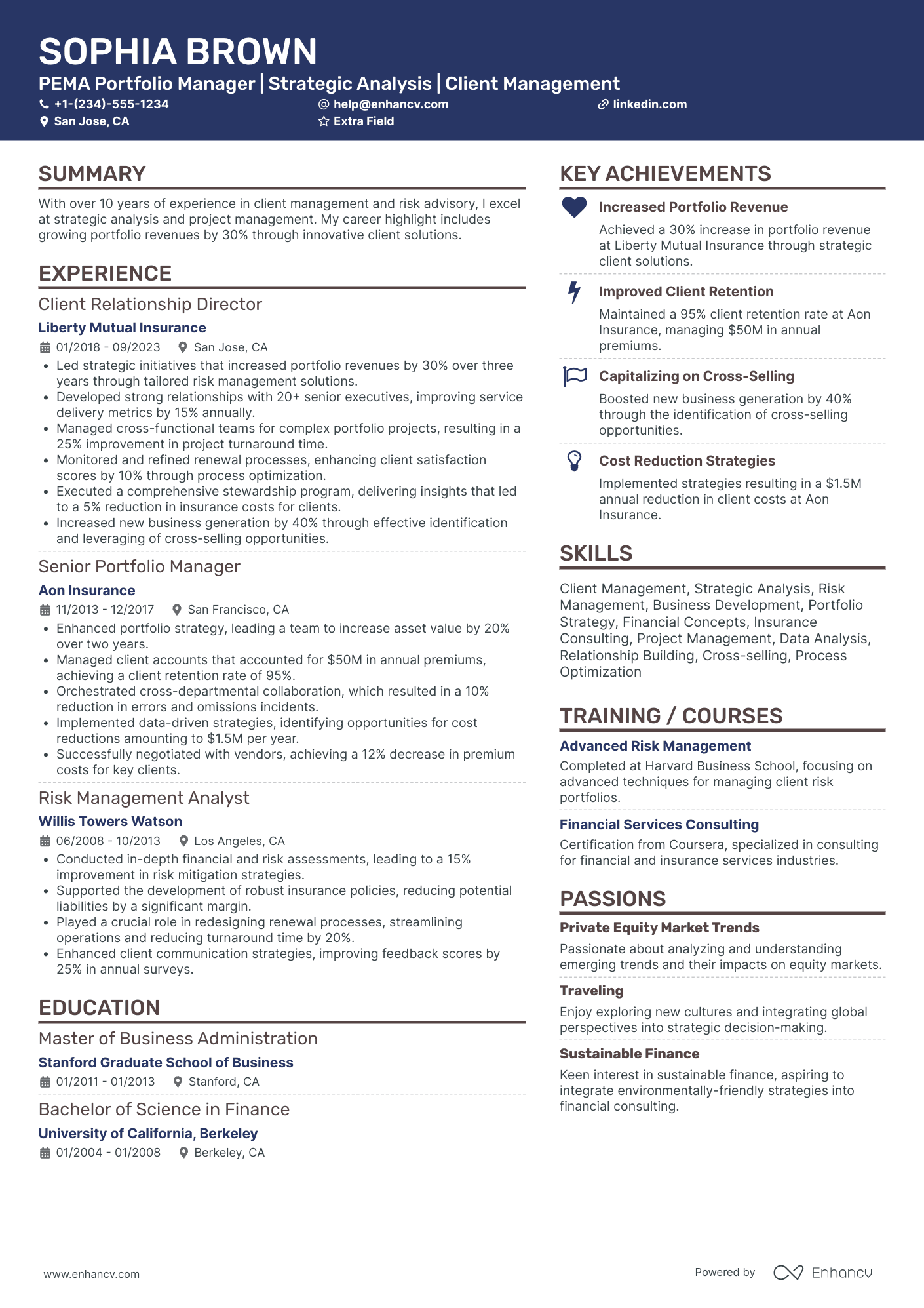 Private Equity Analyst Resume Example