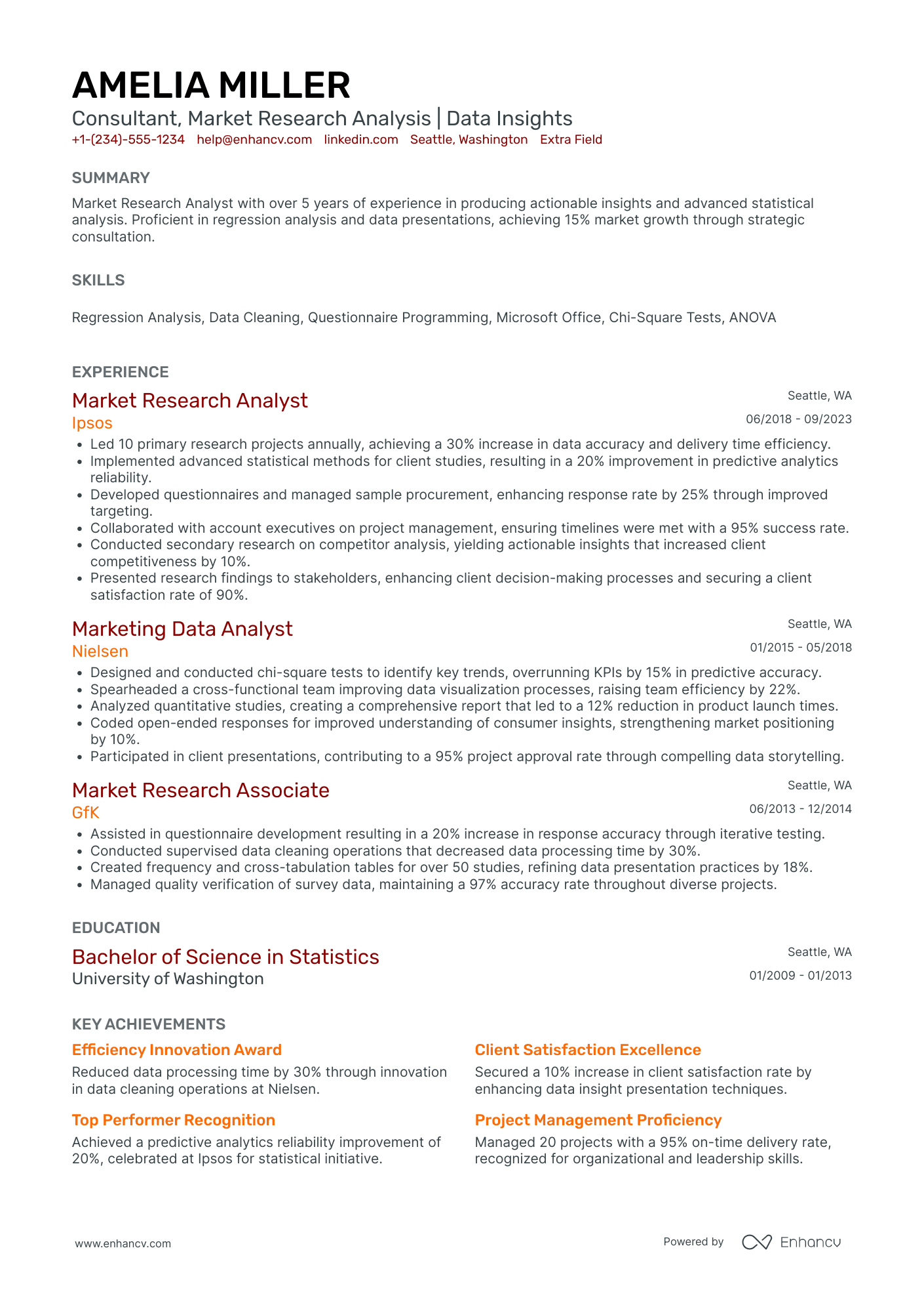 Accenture Mid Level IT Consultant Resume Example