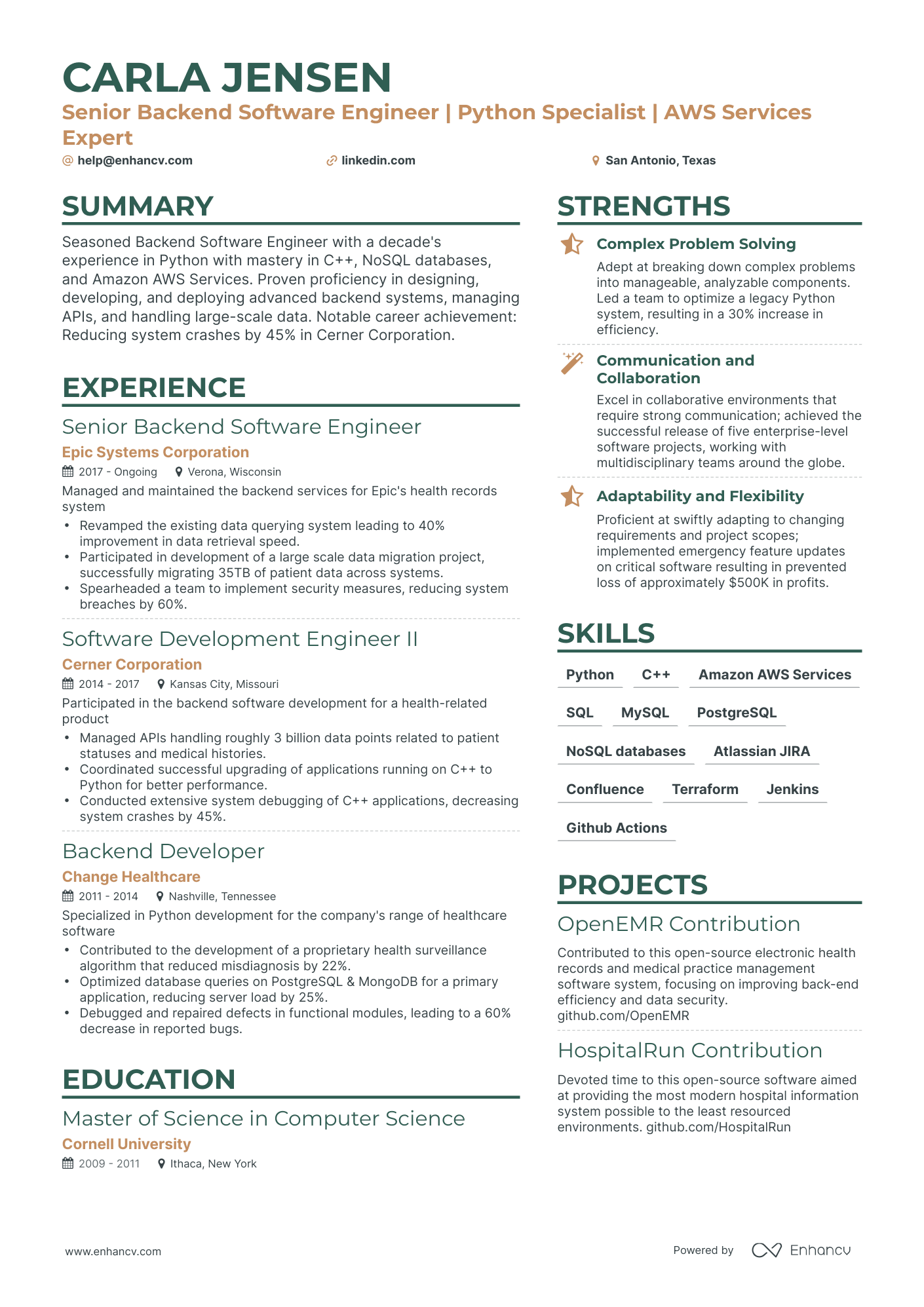 Application Security Engineer Resume Example