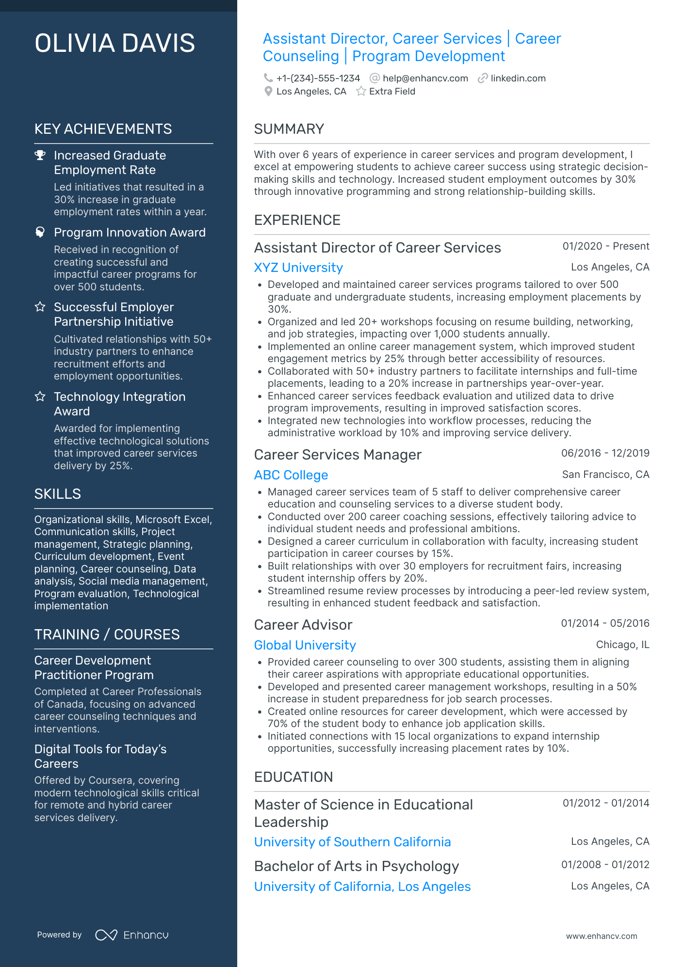 Career Change Assistant Resume Example