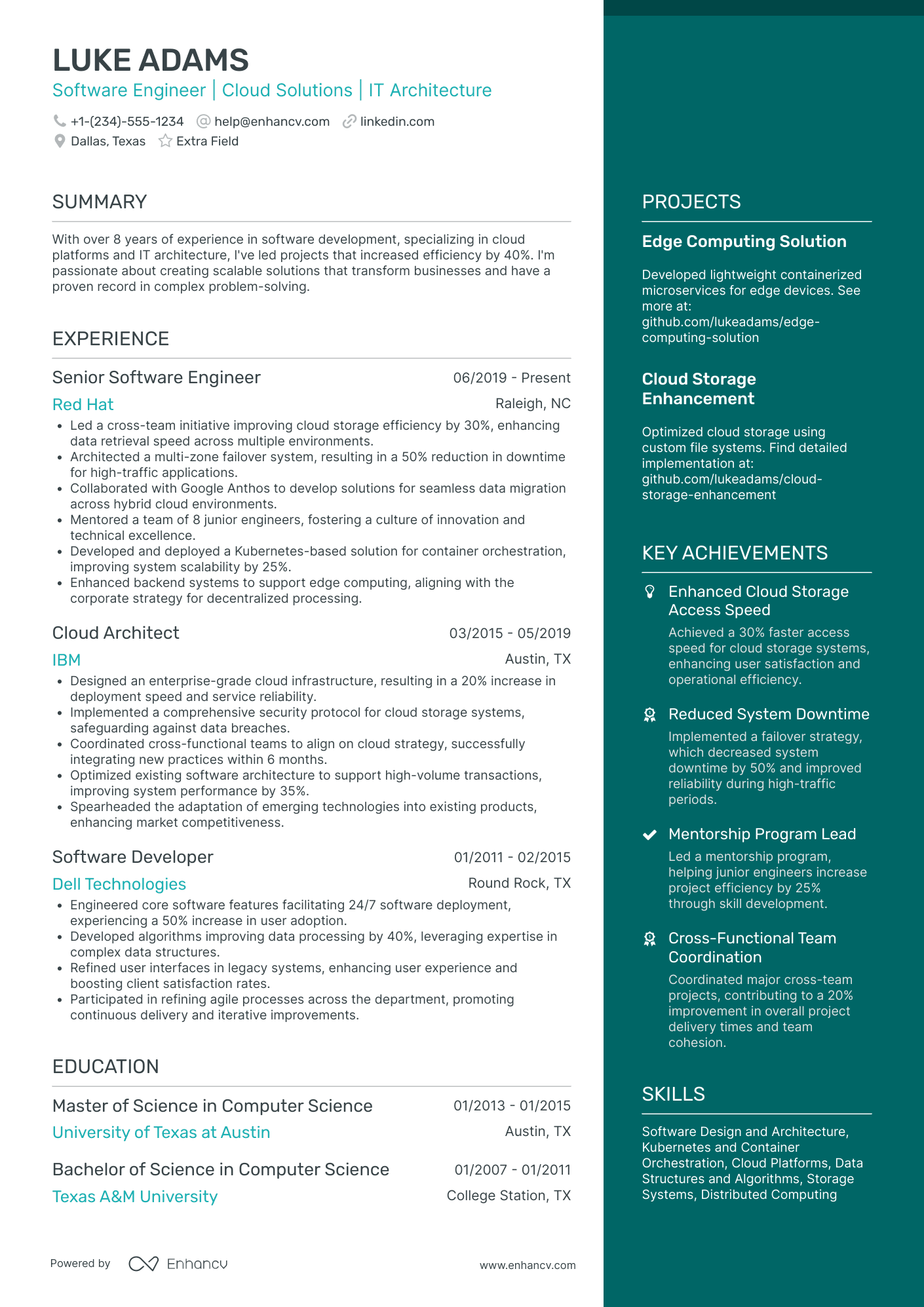 Kubernetes Security Engineer Resume Example