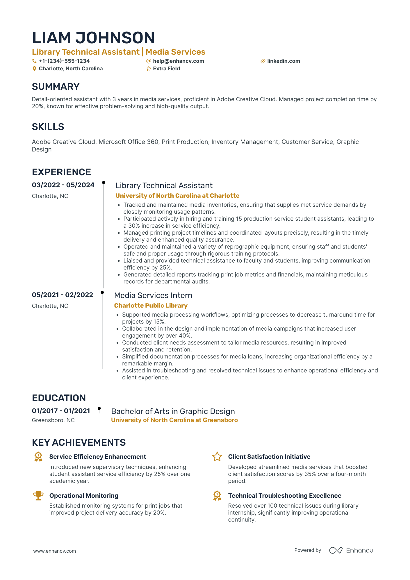 Technical Production Assistant Resume Example