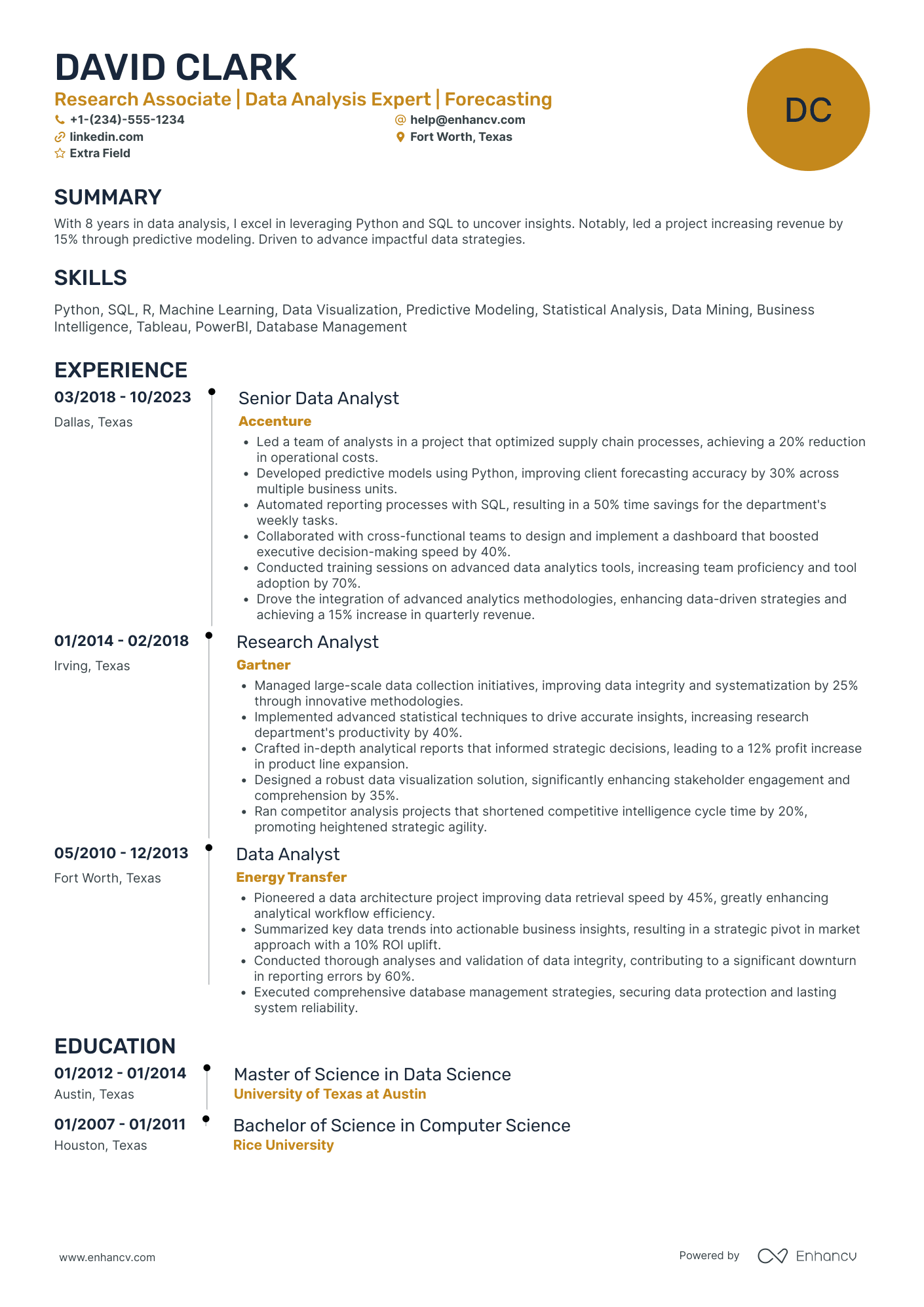 Research Associate   Data Analysis Resume Example