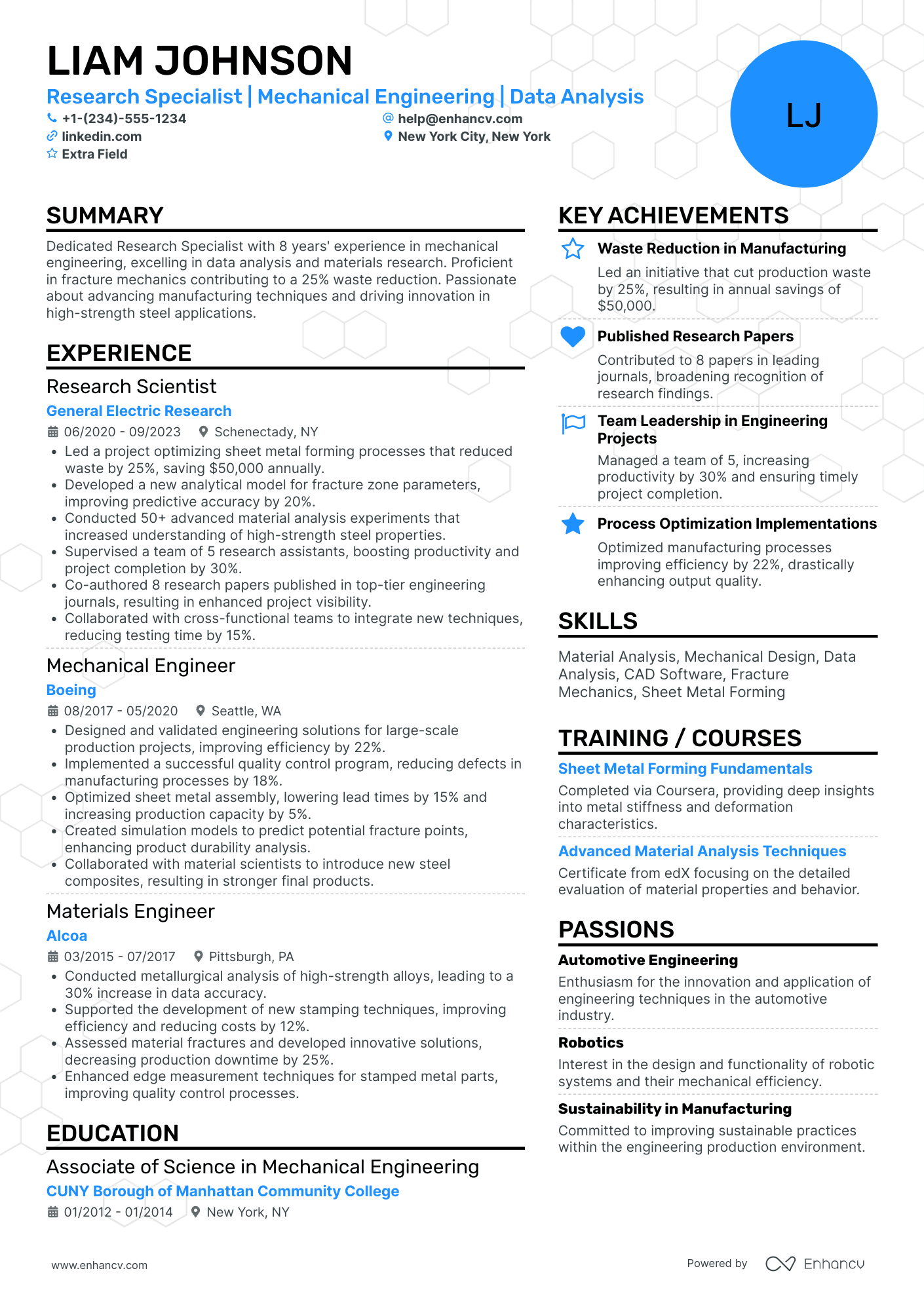 College Research Assistant Resume Example