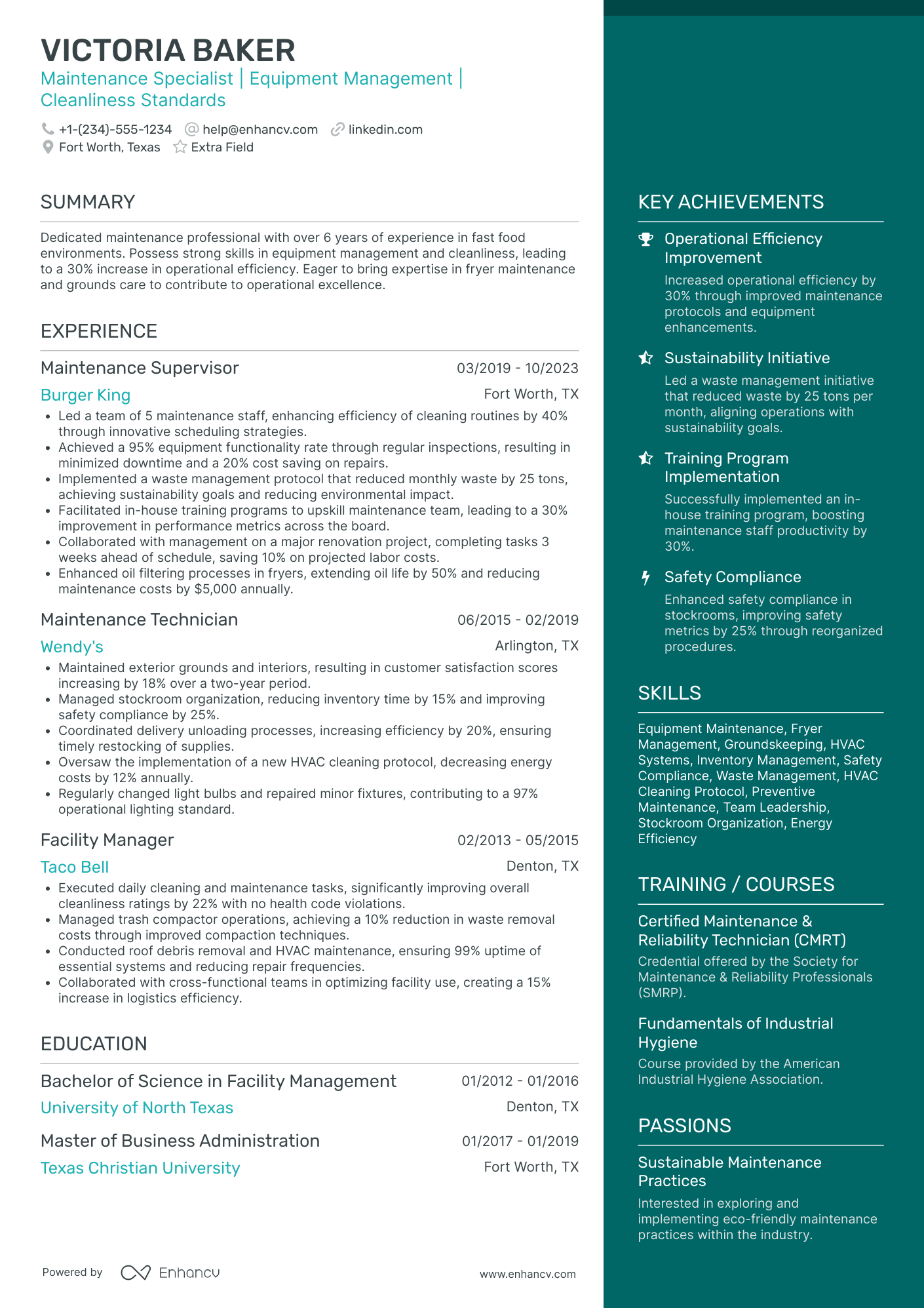 McDonalds Drive Thru Operator Resume Example