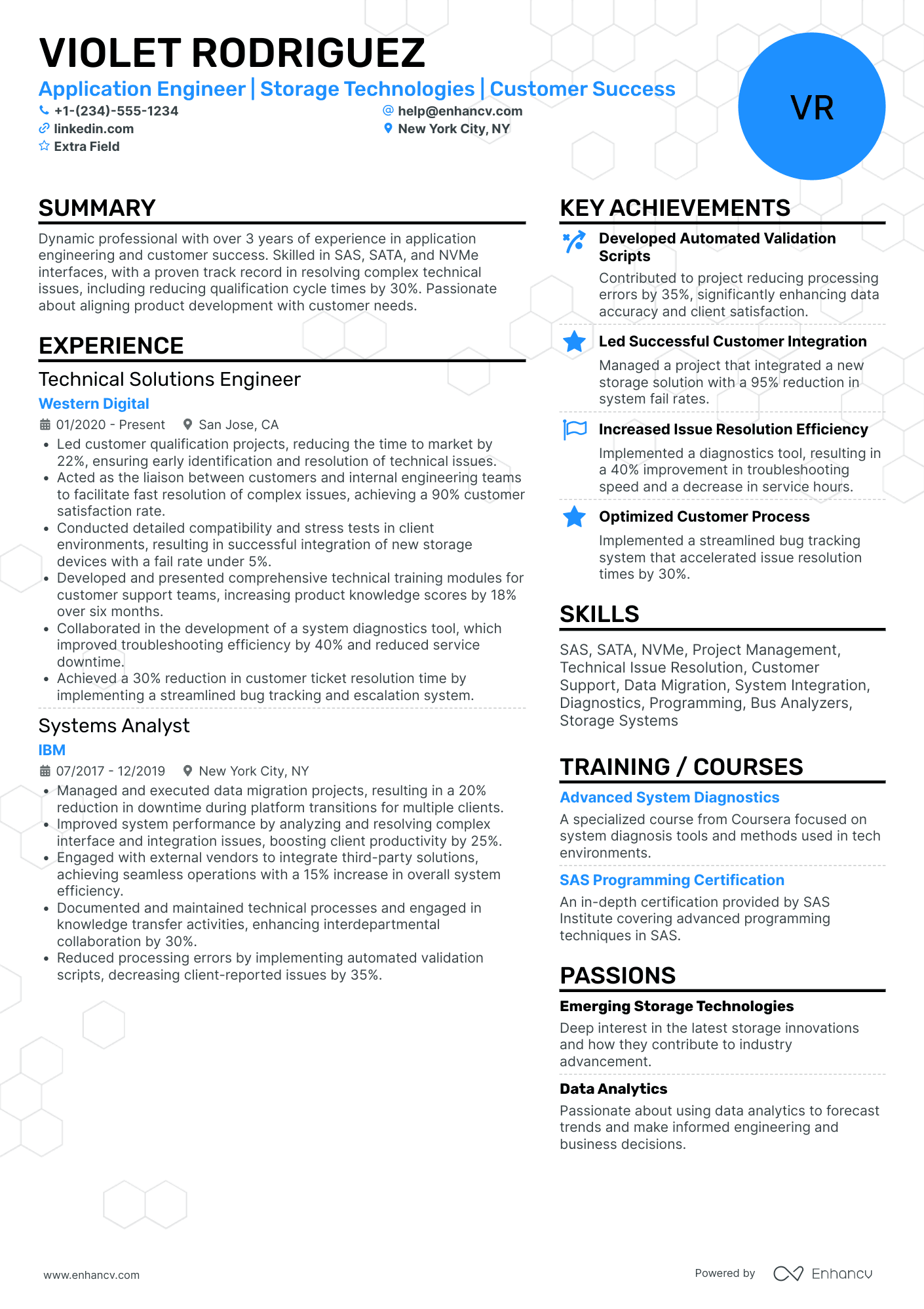 Entry Level Application Engineer Resume Example