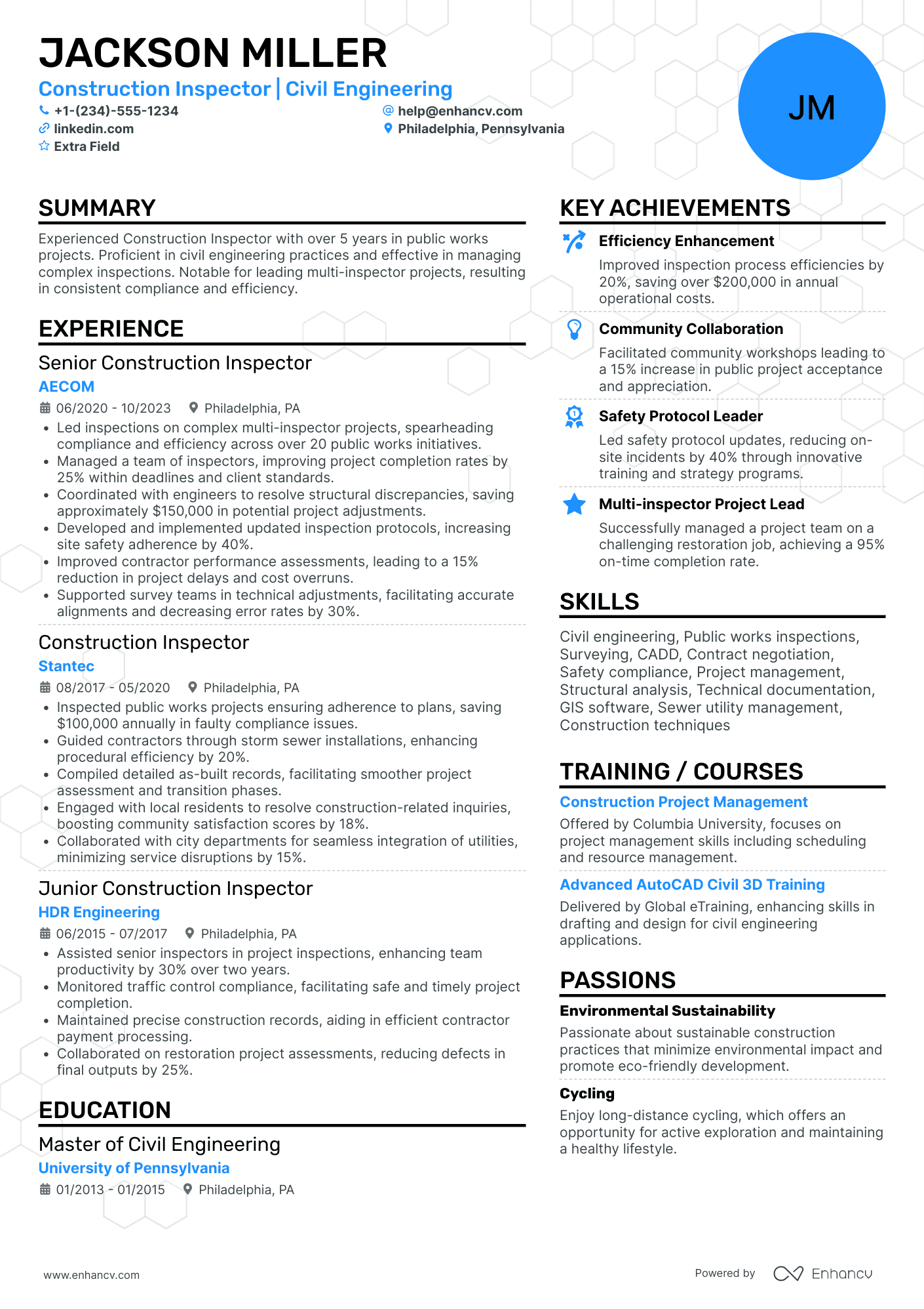 Commercial Construction Worker Resume Example