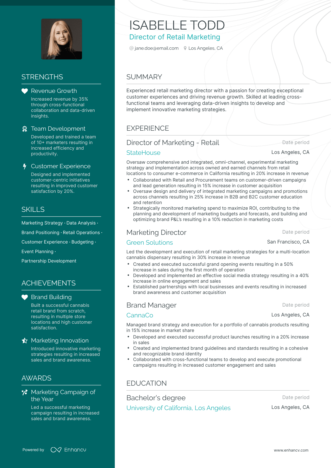 resume examples 2023 retail