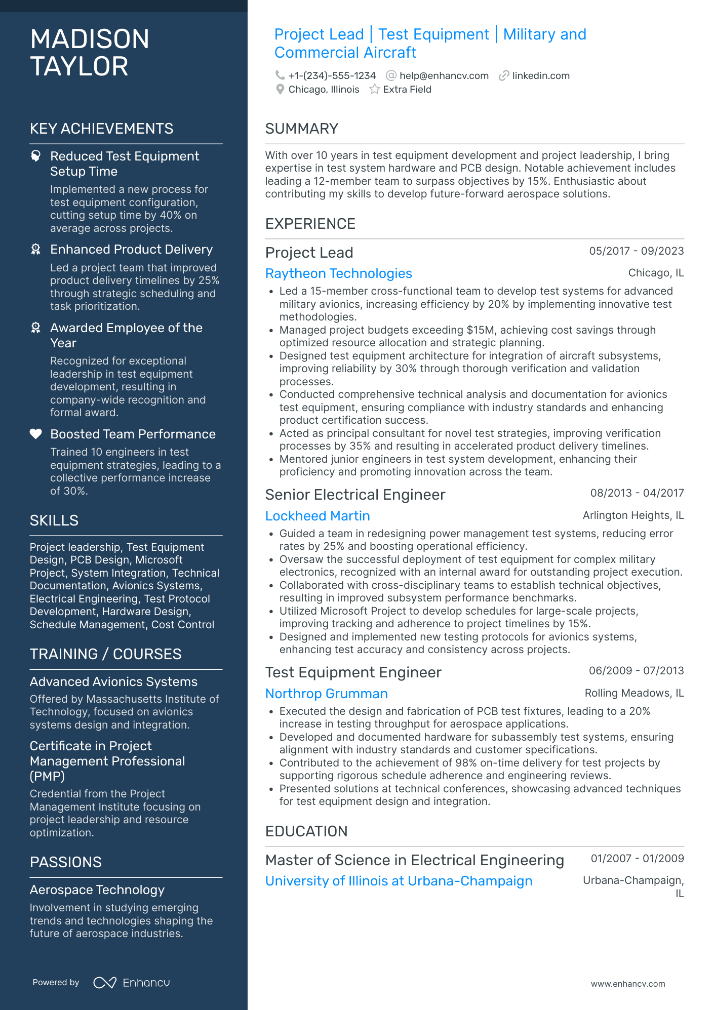 Lead Manual Tester Resume Example