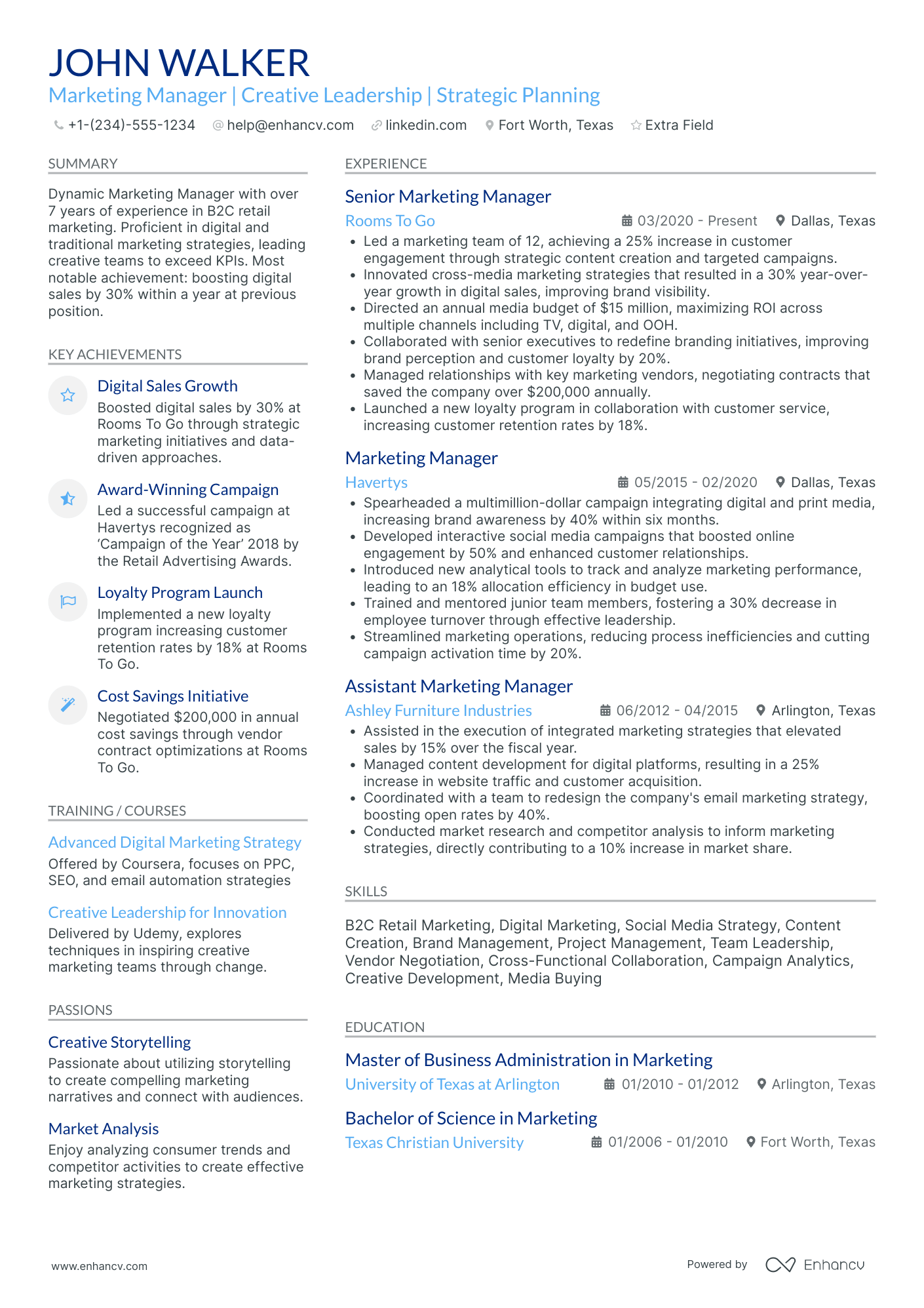 Corporate Videographer Resume Example