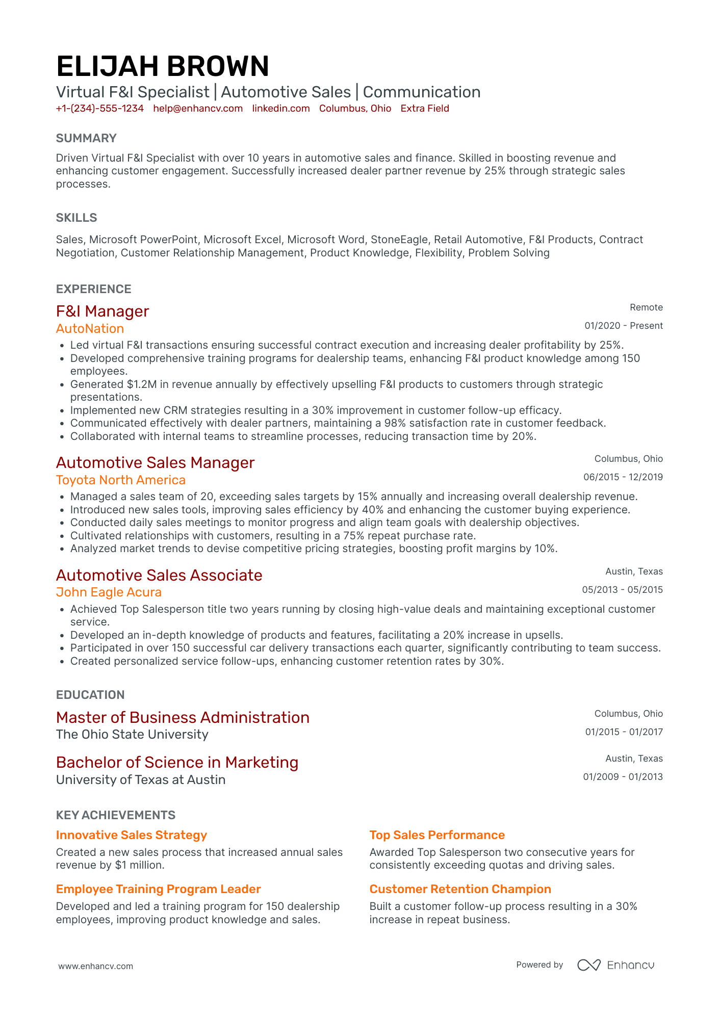 Work from Home Virtual Assistant Resume Example