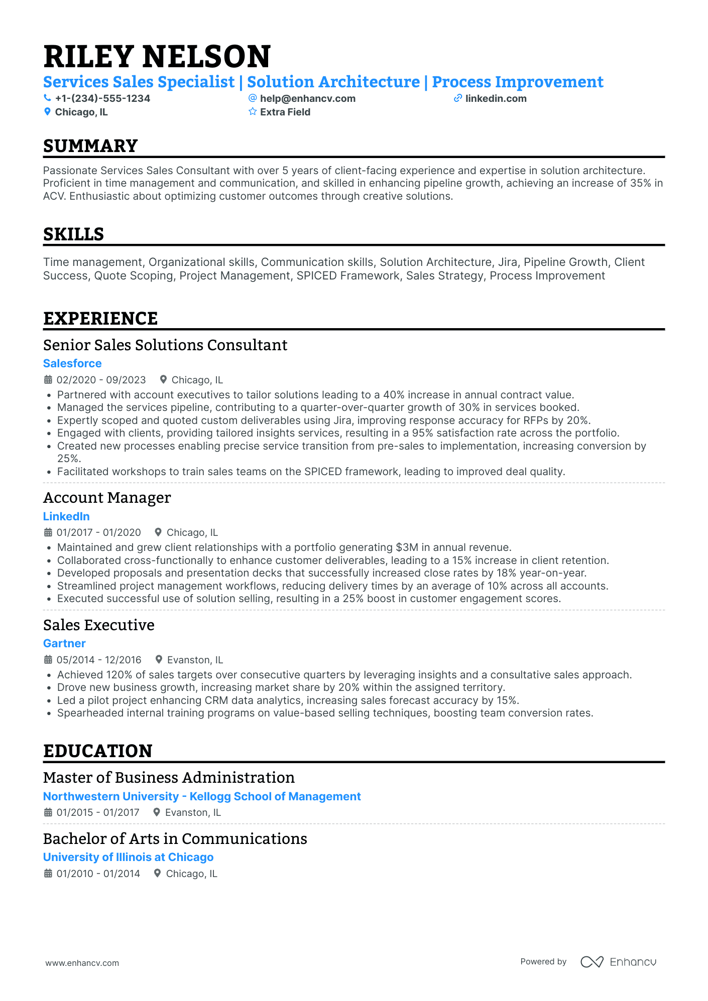 E commerce Sales Consultant Resume Example