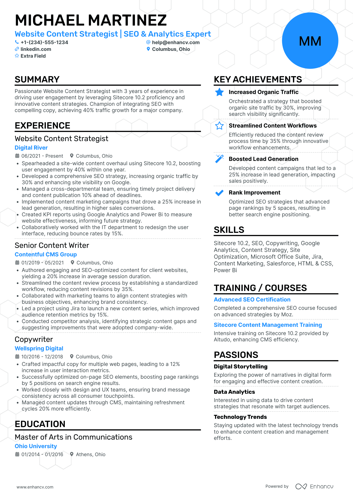 Entry Level Web Developer Resume Example