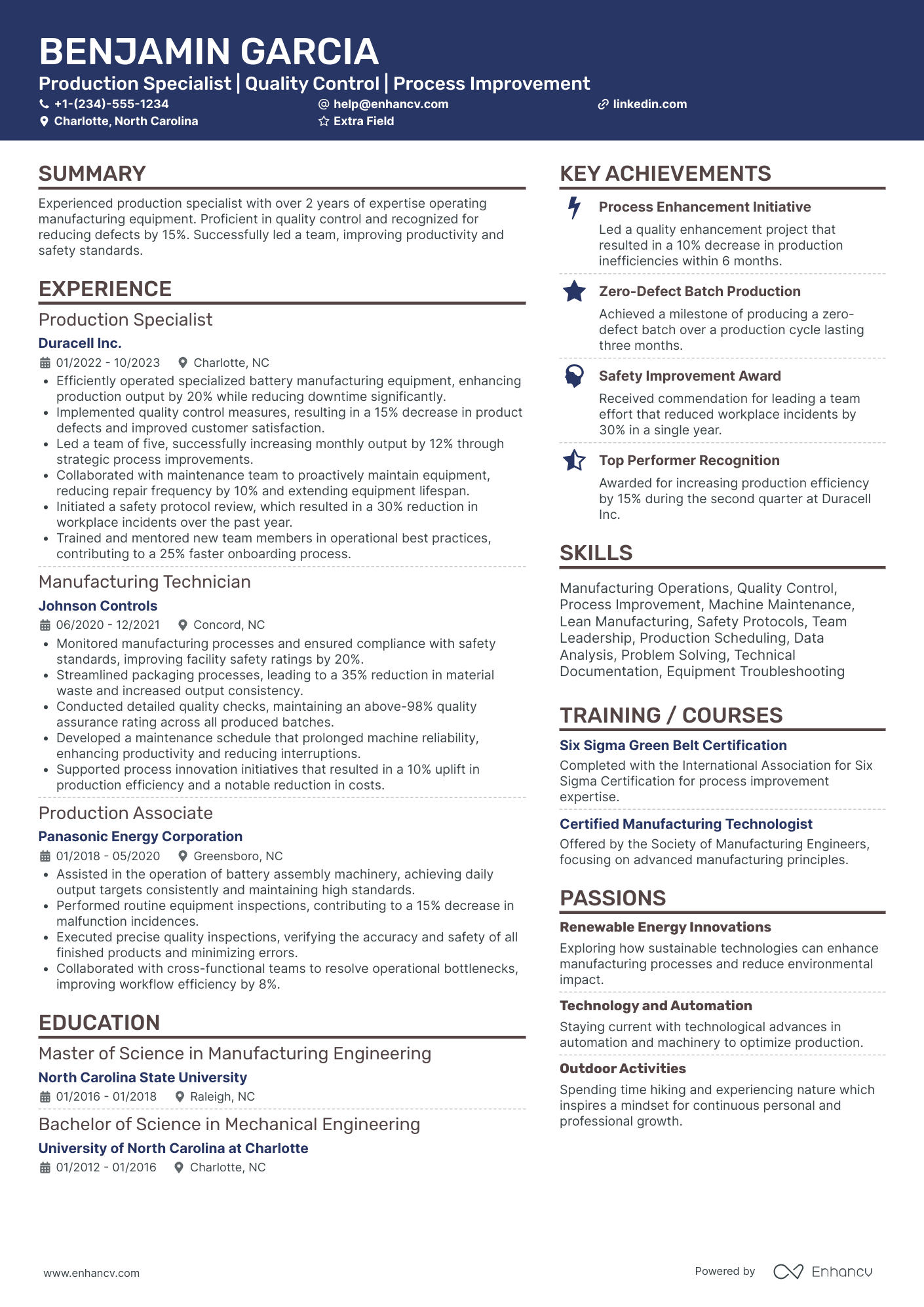 Packaging Machine Operator Resume Example