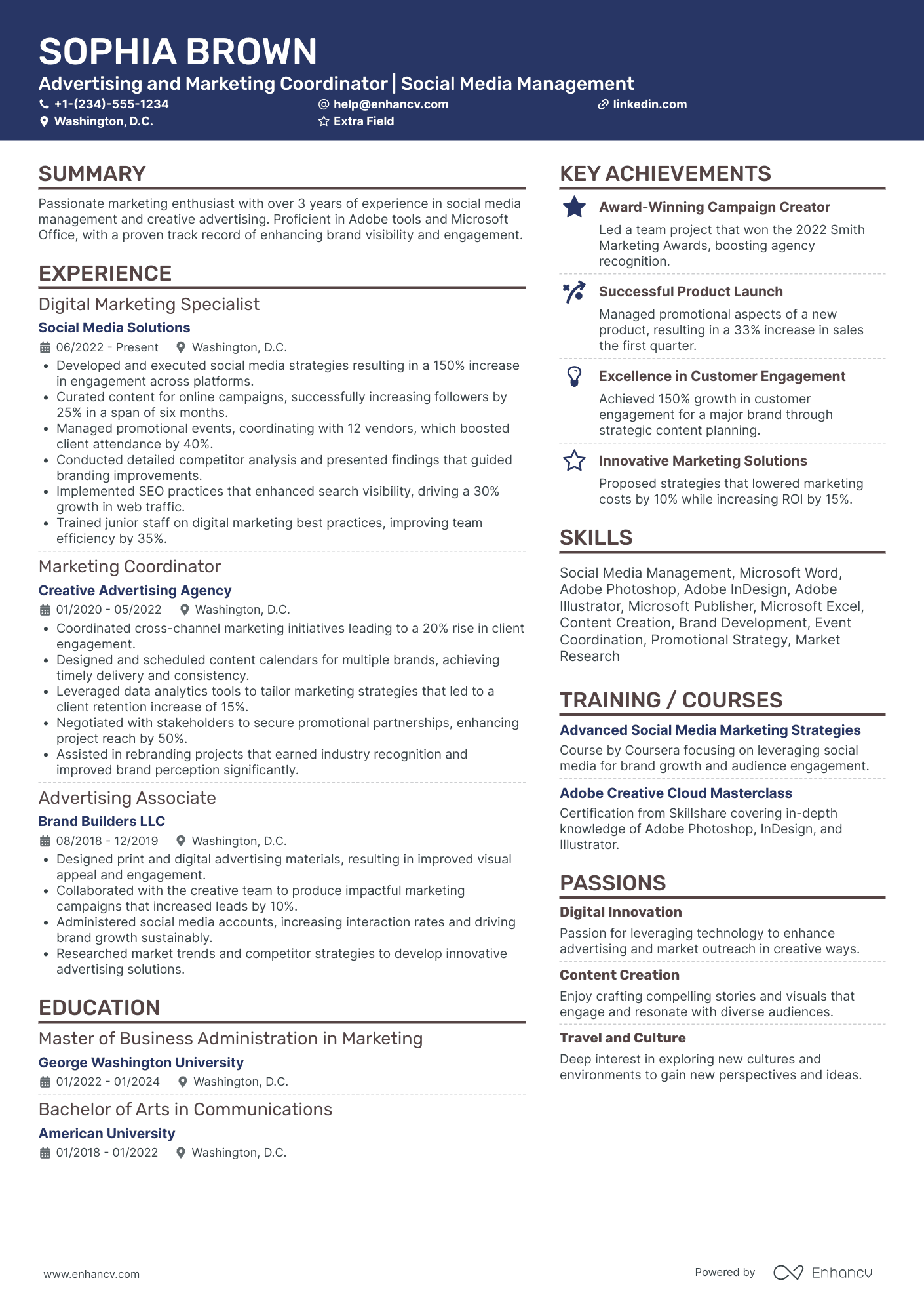 Advertising Illustrator Resume Example