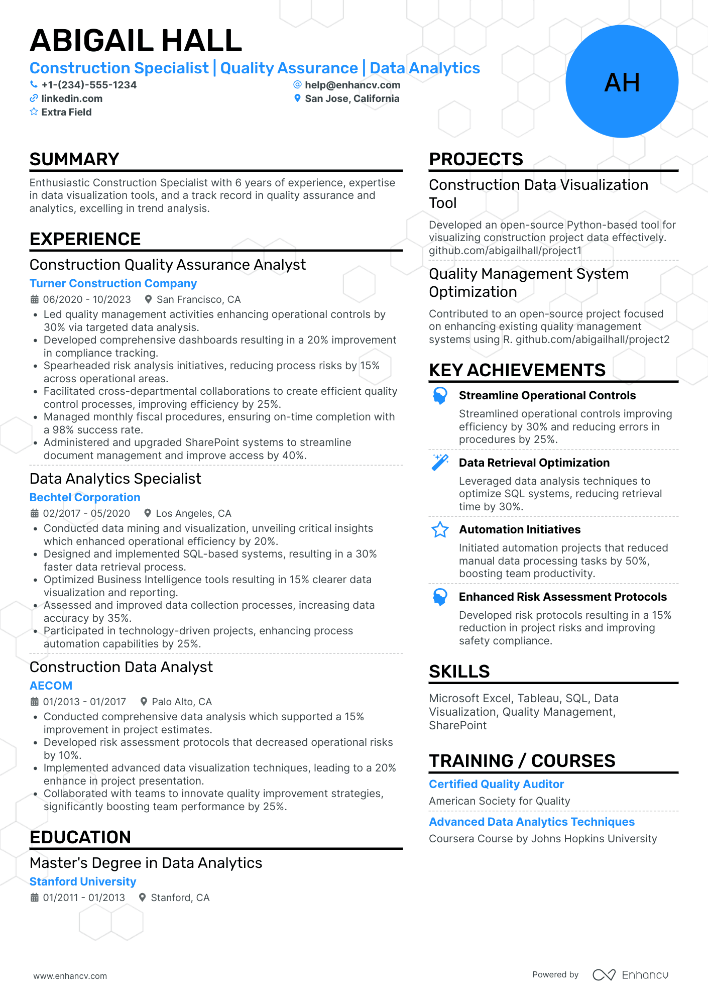 Data Mining Quality Assurance Specialist Resume Example