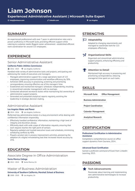 Administrative Assistant Ii Resume Example