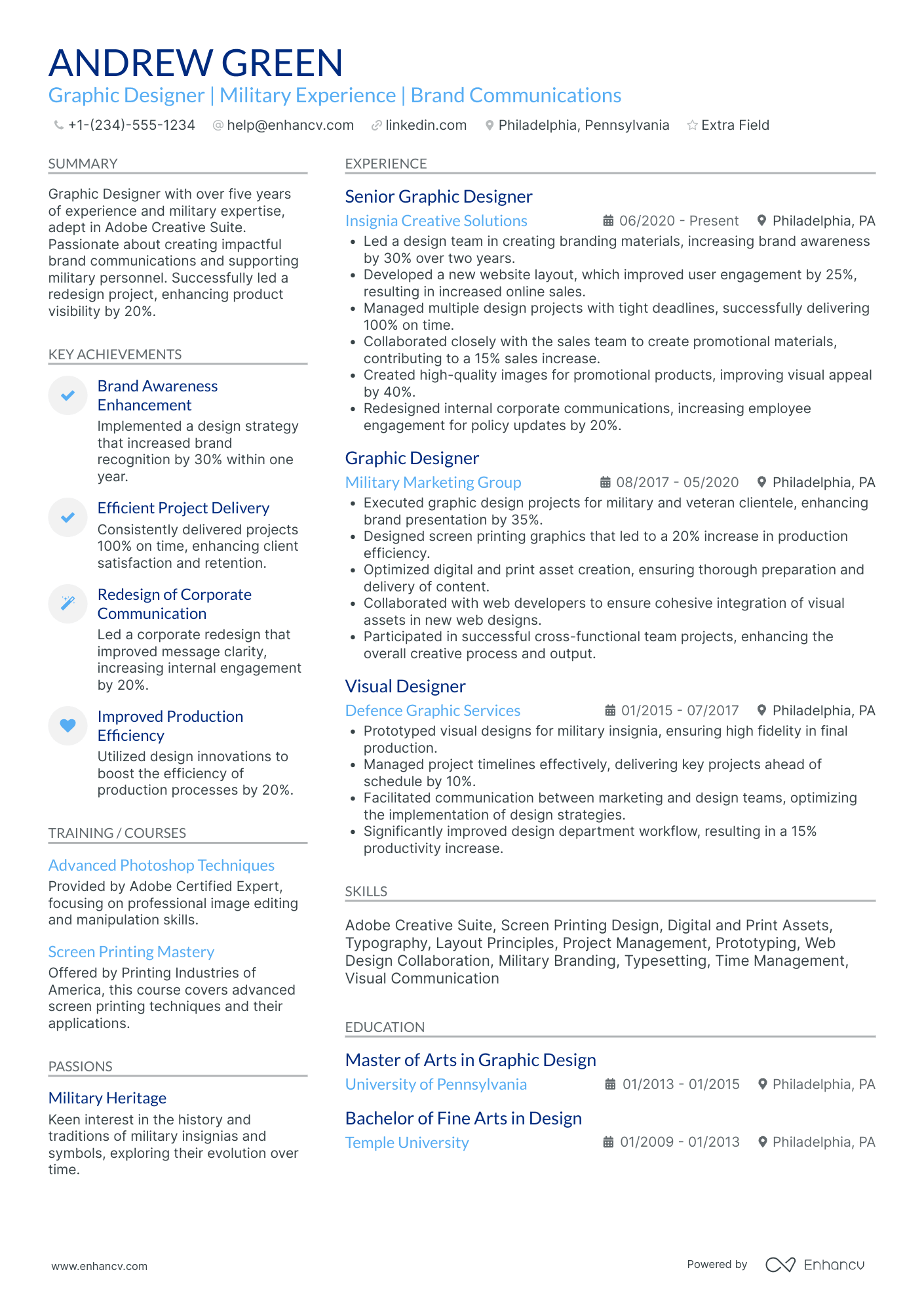 Freelance Web Designer Resume Example