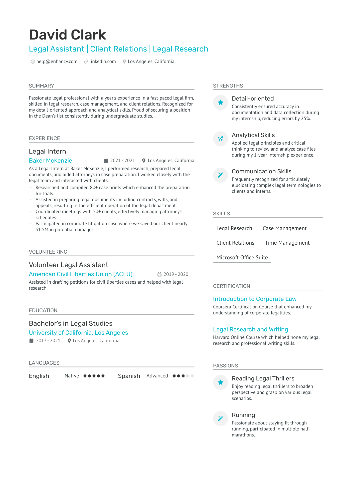 5 Legal Assistant Resume Examples & Guide for 2024