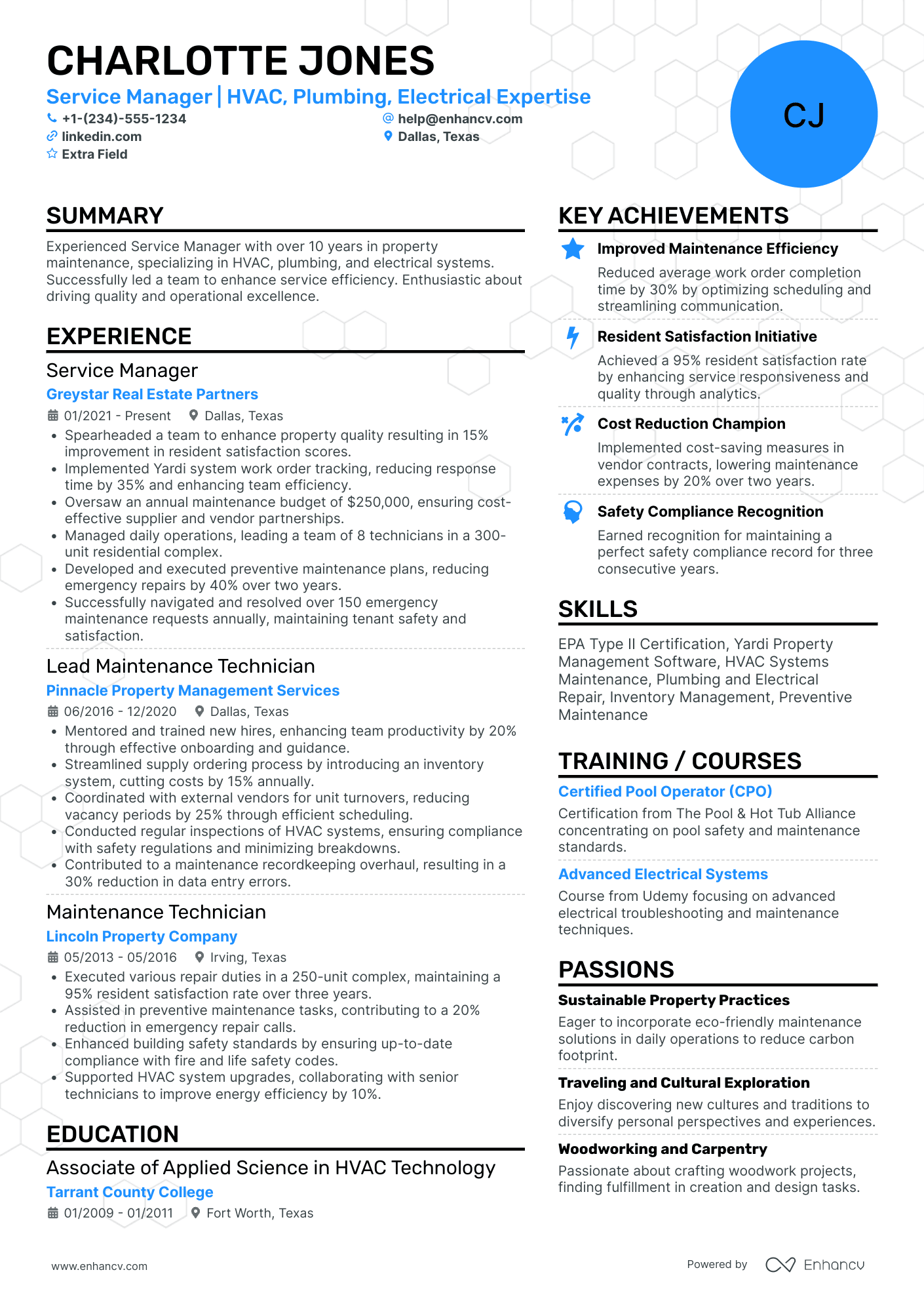 Spa Services Manager Resume Example