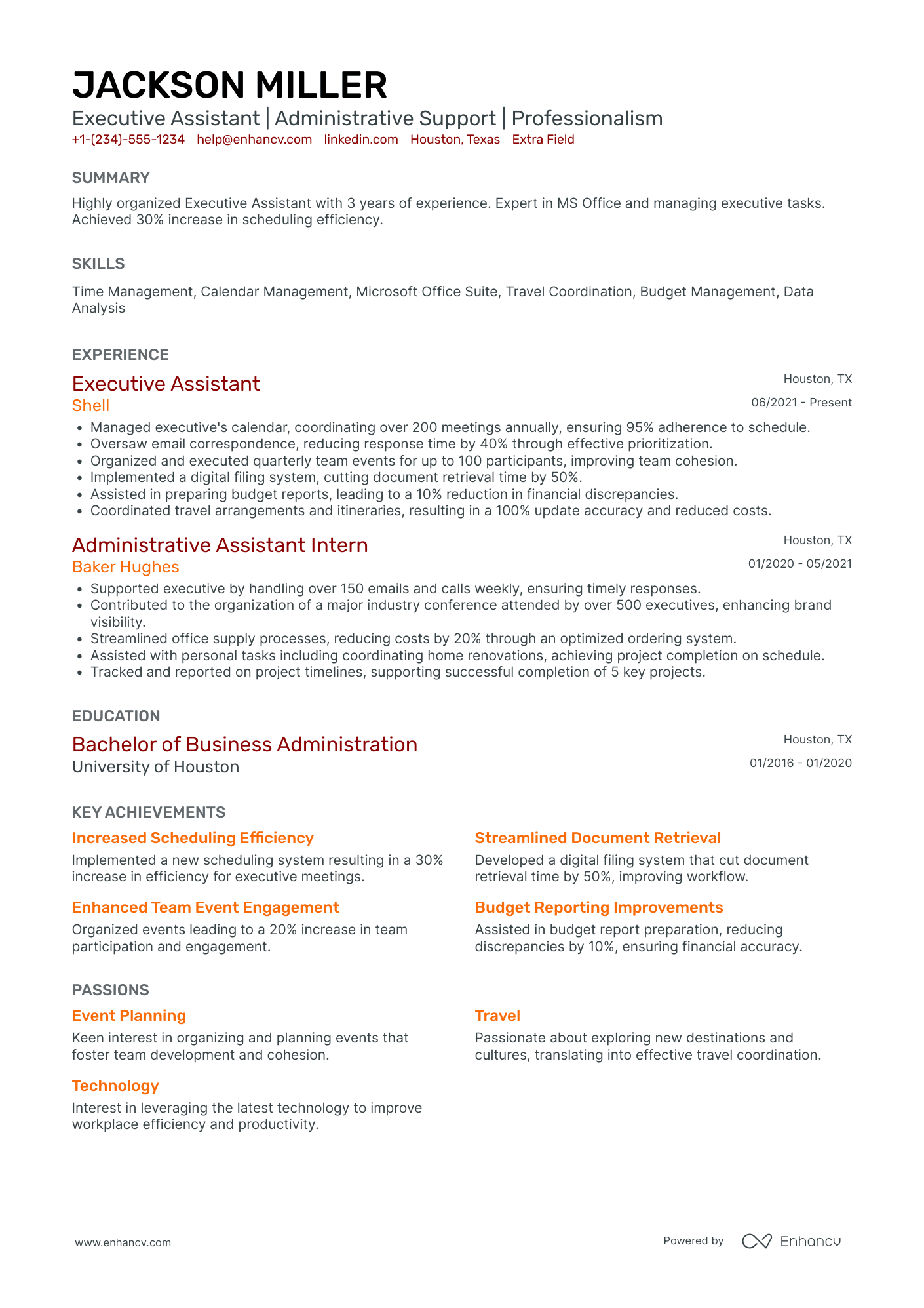 Personal Banking Assistant Resume Example