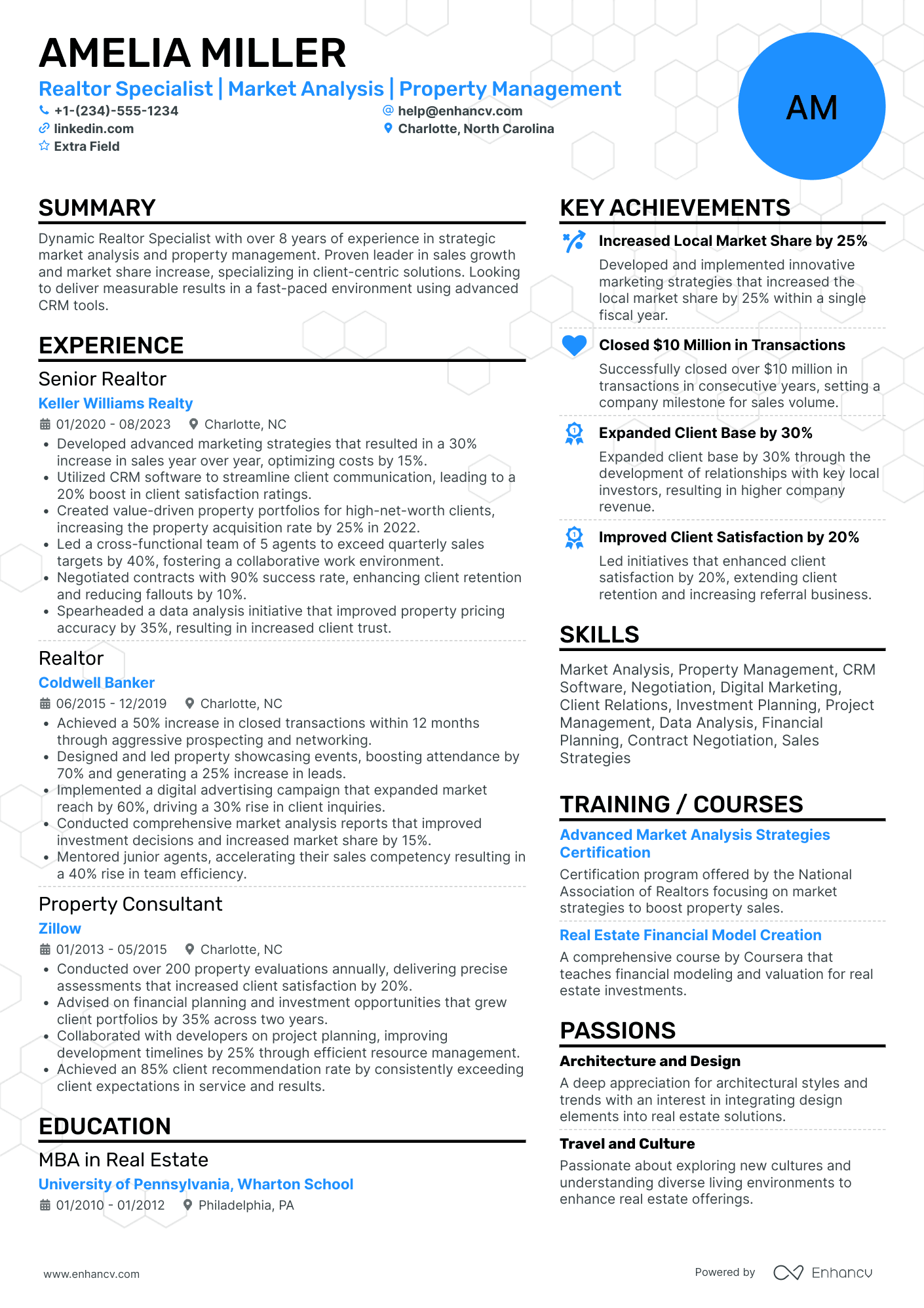 Realtor Specialist Resume Example