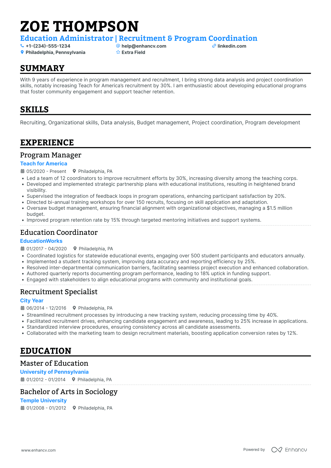 New Teacher Support Staff Resume Example