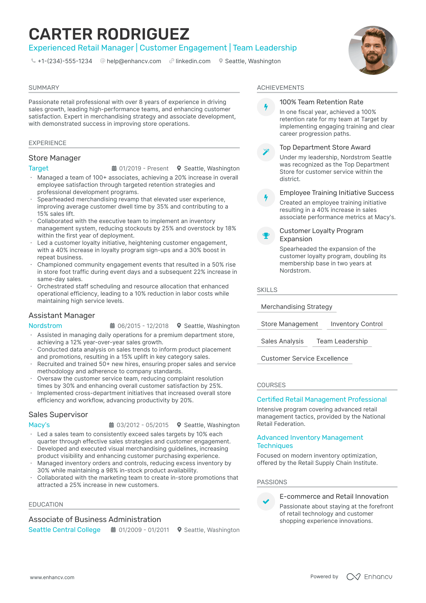 5 Assistant Store Manager Resume Examples & Guide for 2024