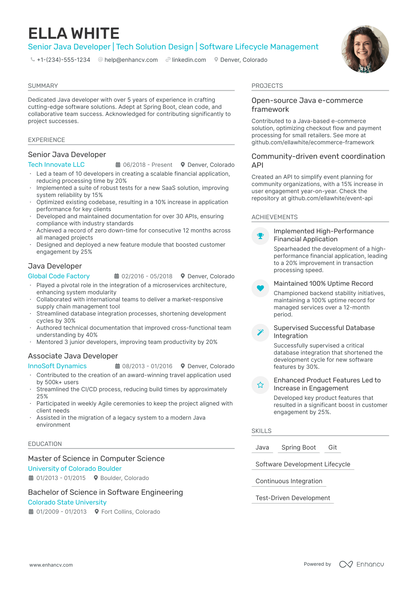 5 Senior Java Developer Resume Examples & Guide for 2024