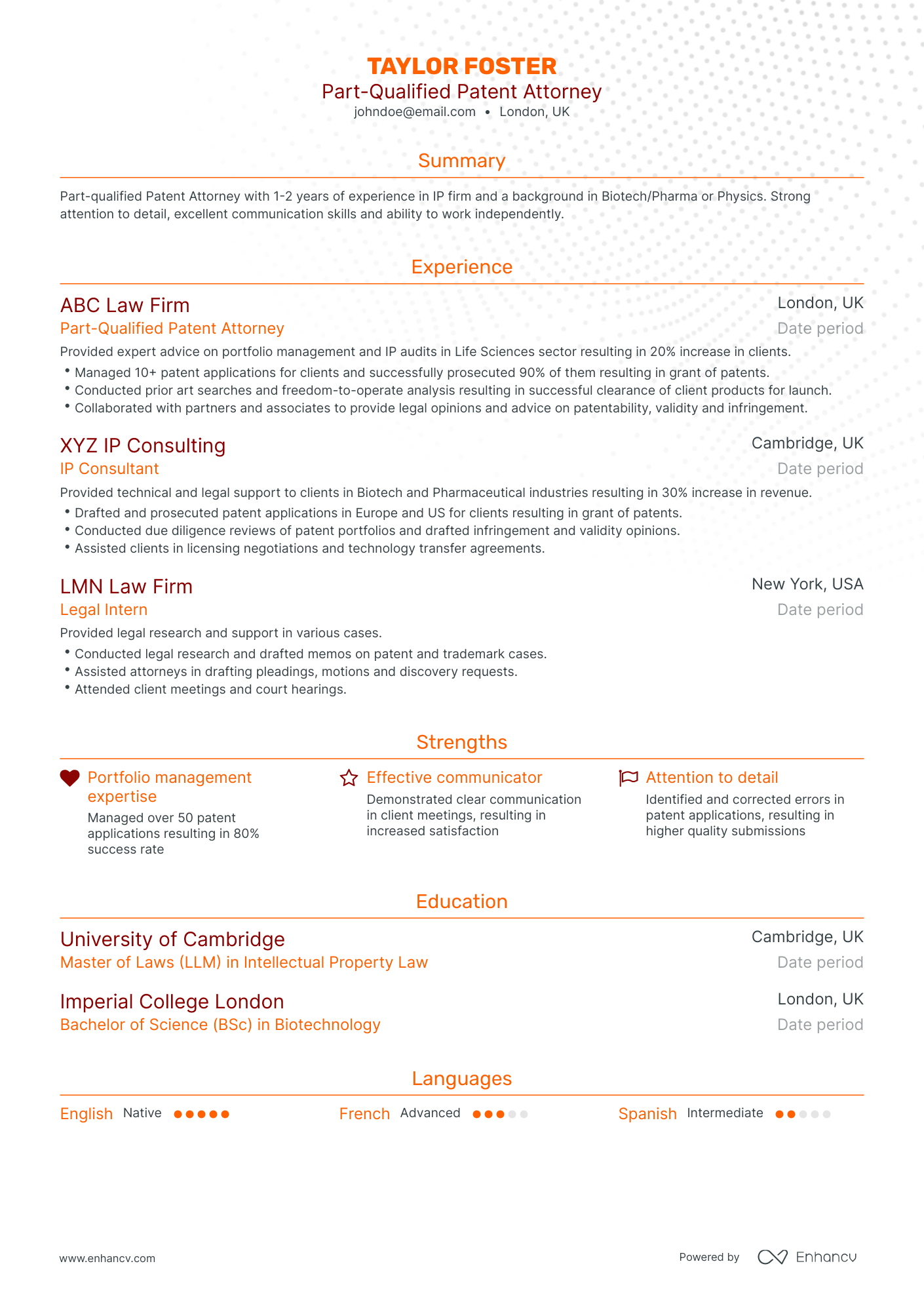 10 Attorney Resume Examples & Guide for 2023