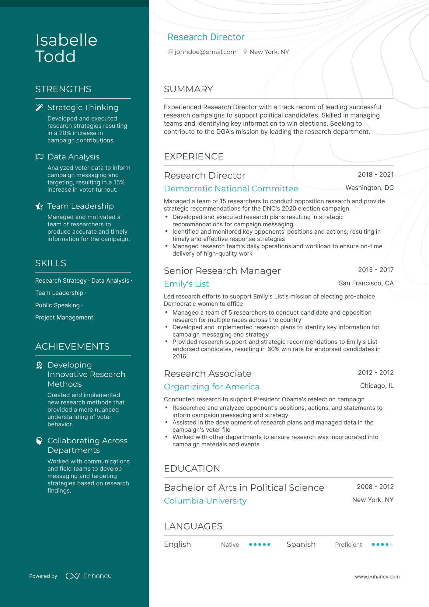 5 Research Director Resume Examples & Guide for 2023