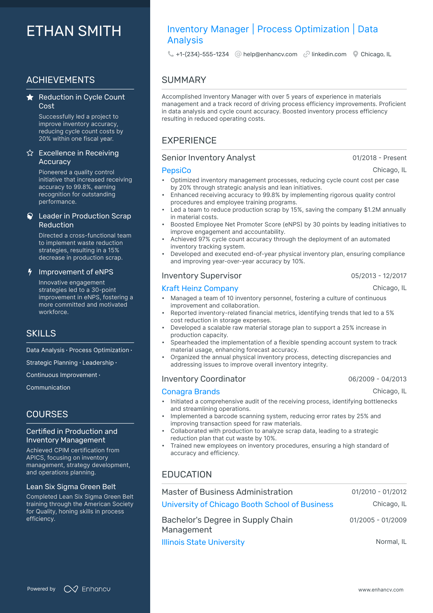 5 Inventory Manager Resume Examples & Guide for 2024