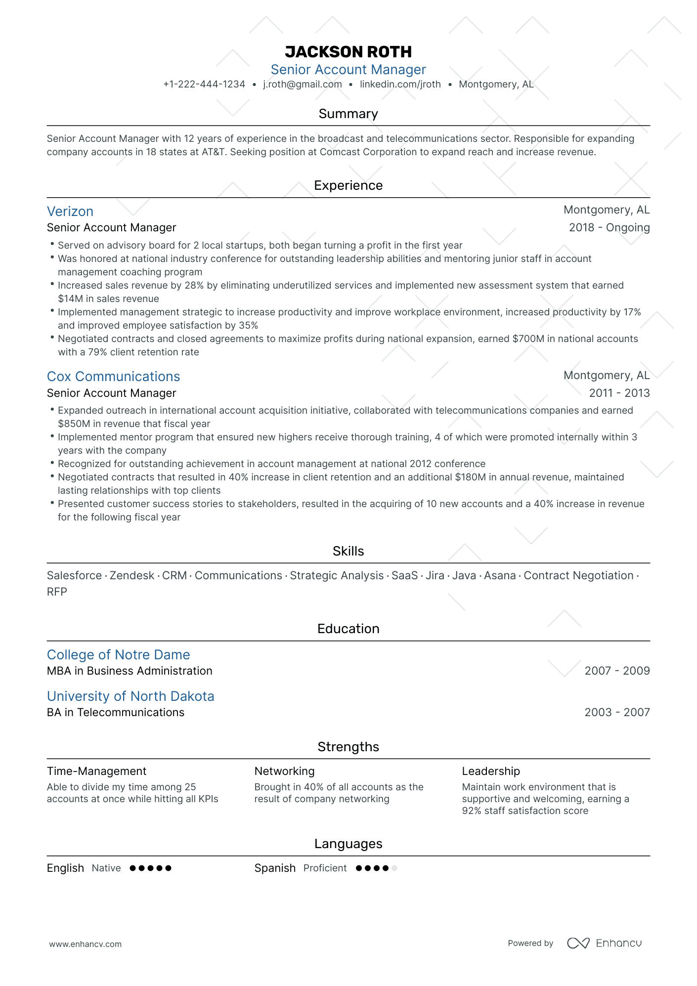 21 Account Manager Resume Examples & Guide for 2024