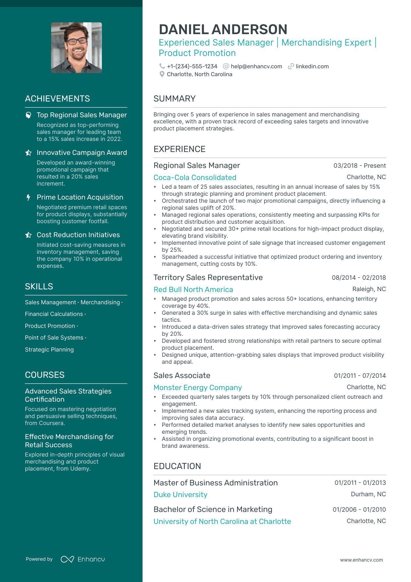 5 Sales Merchandiser Resume Examples & Guide for 2024