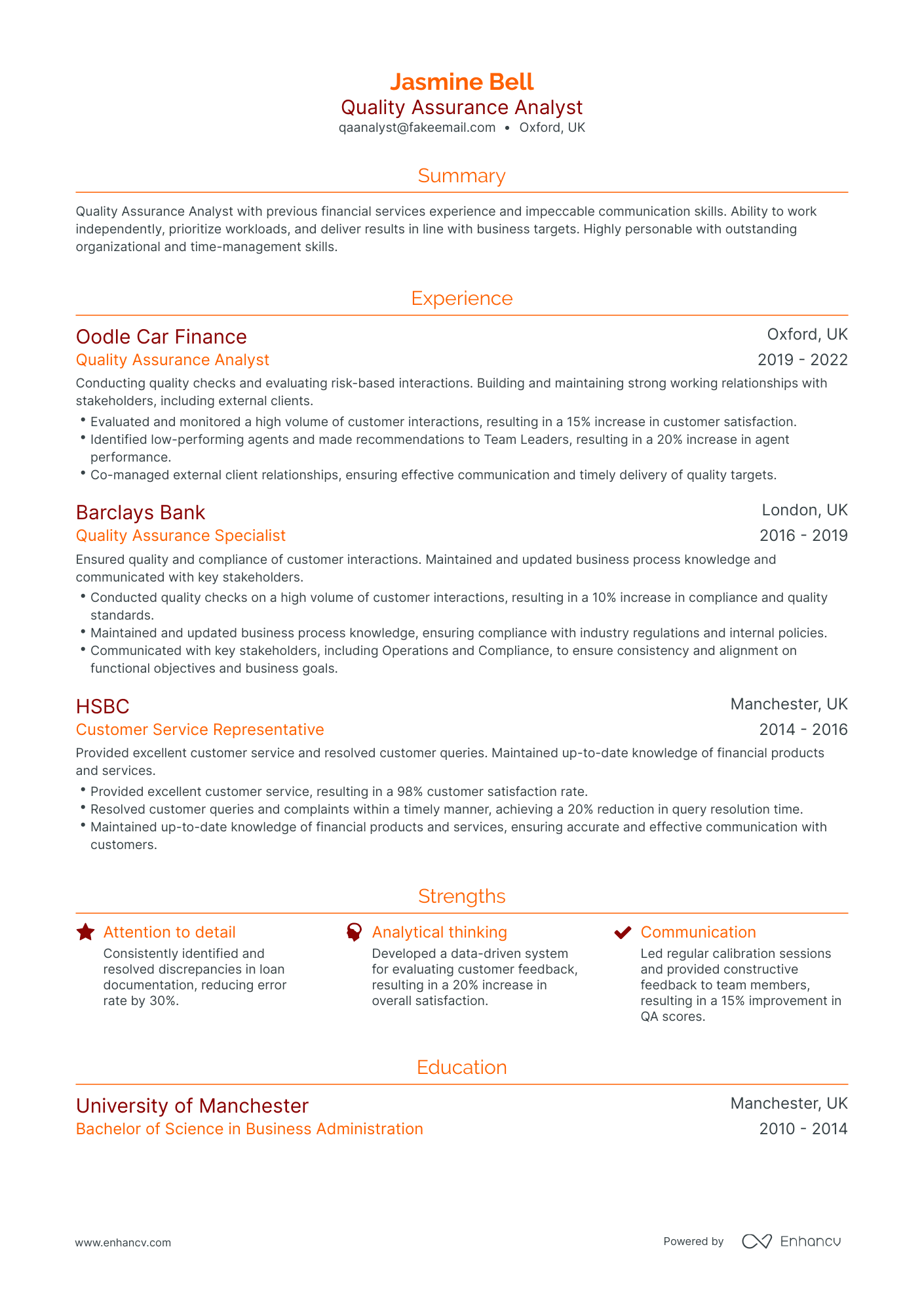 5 Quality Assurance Analyst Resume Examples & Guide for 2023