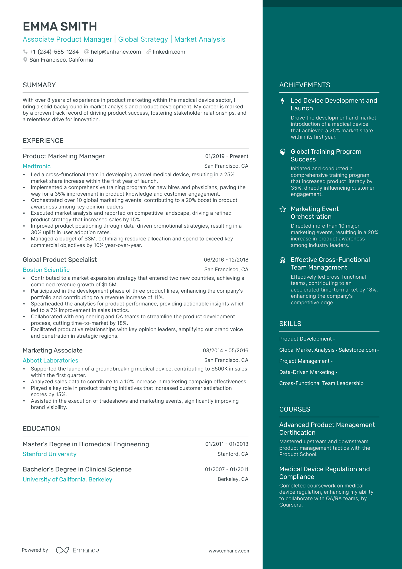 5 Associate Product Manager Resume Examples & Guide for 2024