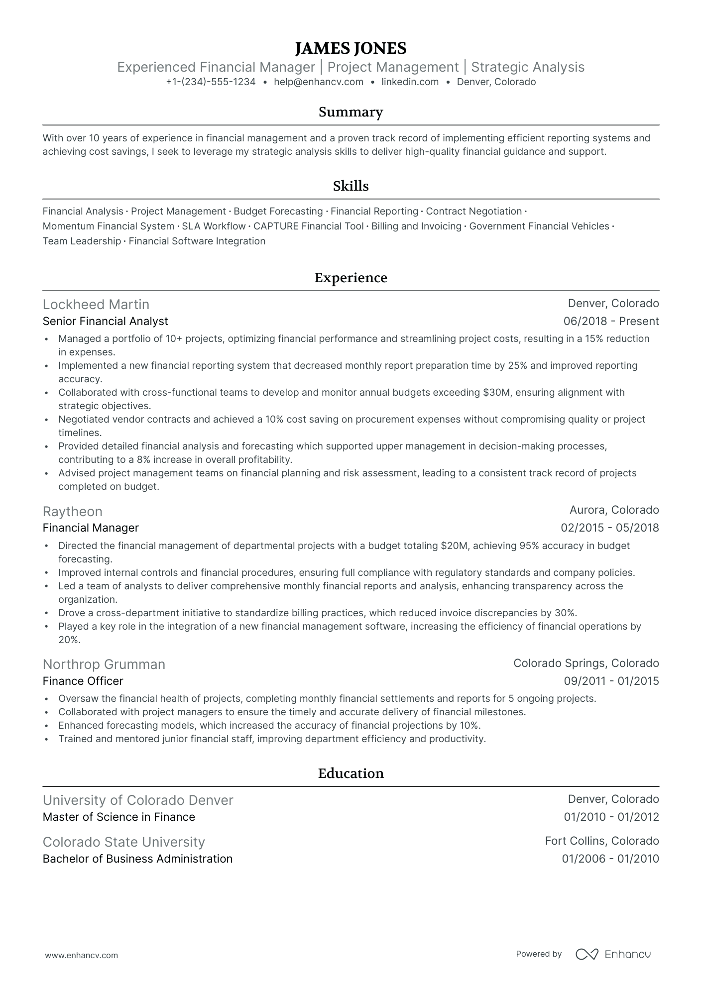 5 Customer Account Manager Resume Examples & Guide for 2024