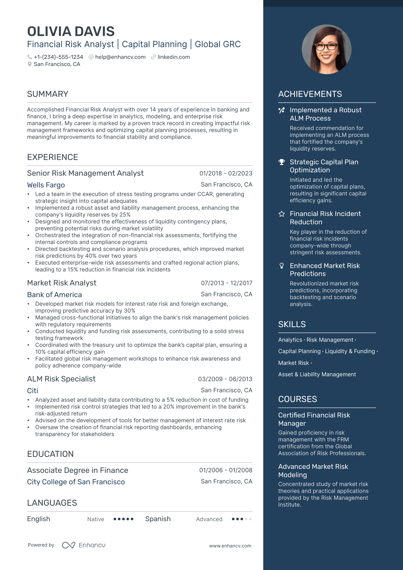 5 Financial Risk Analyst Resume Examples & Guide for 2024