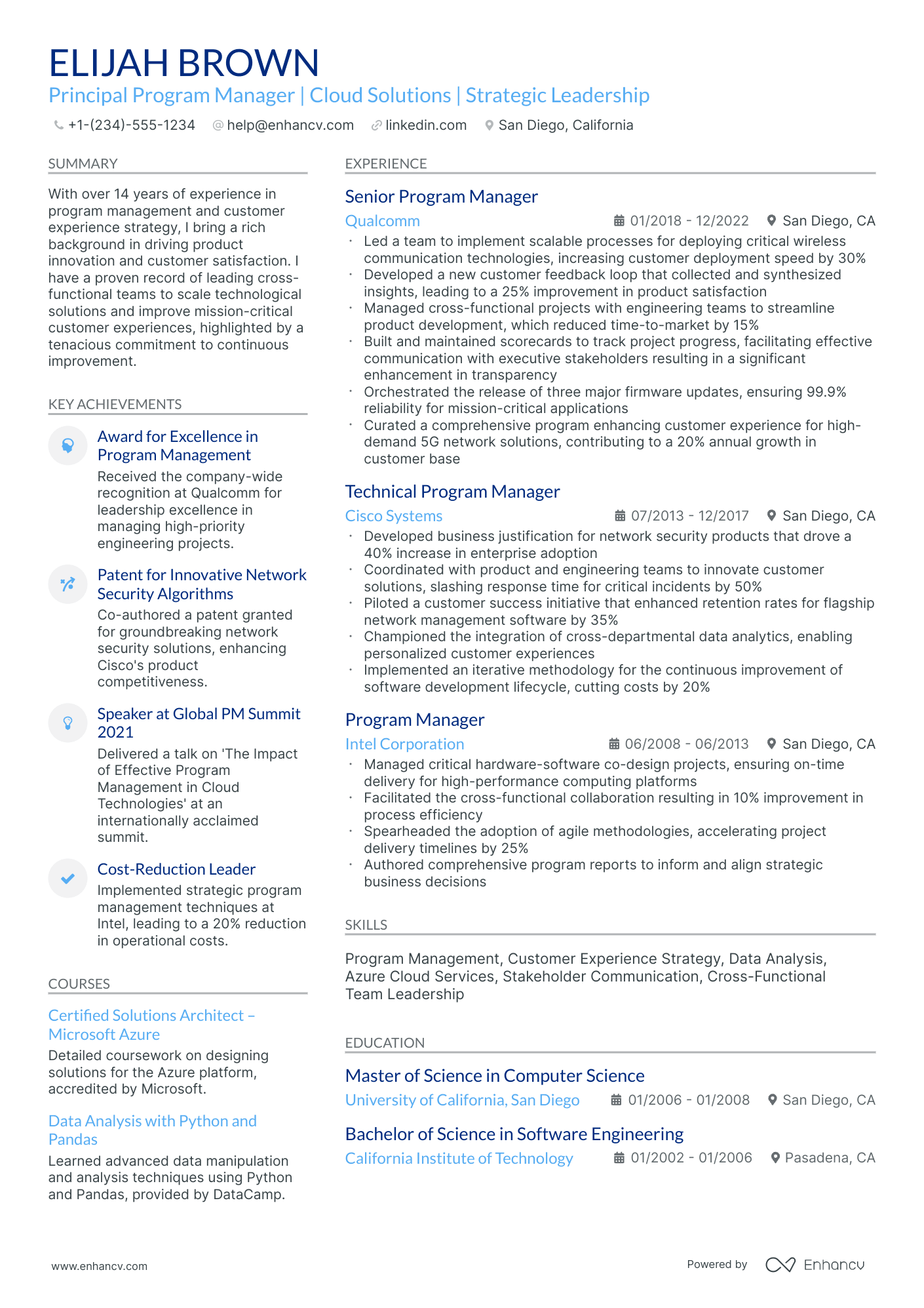 10 Microsoft Program Manager Resume Examples & Guide for 2025