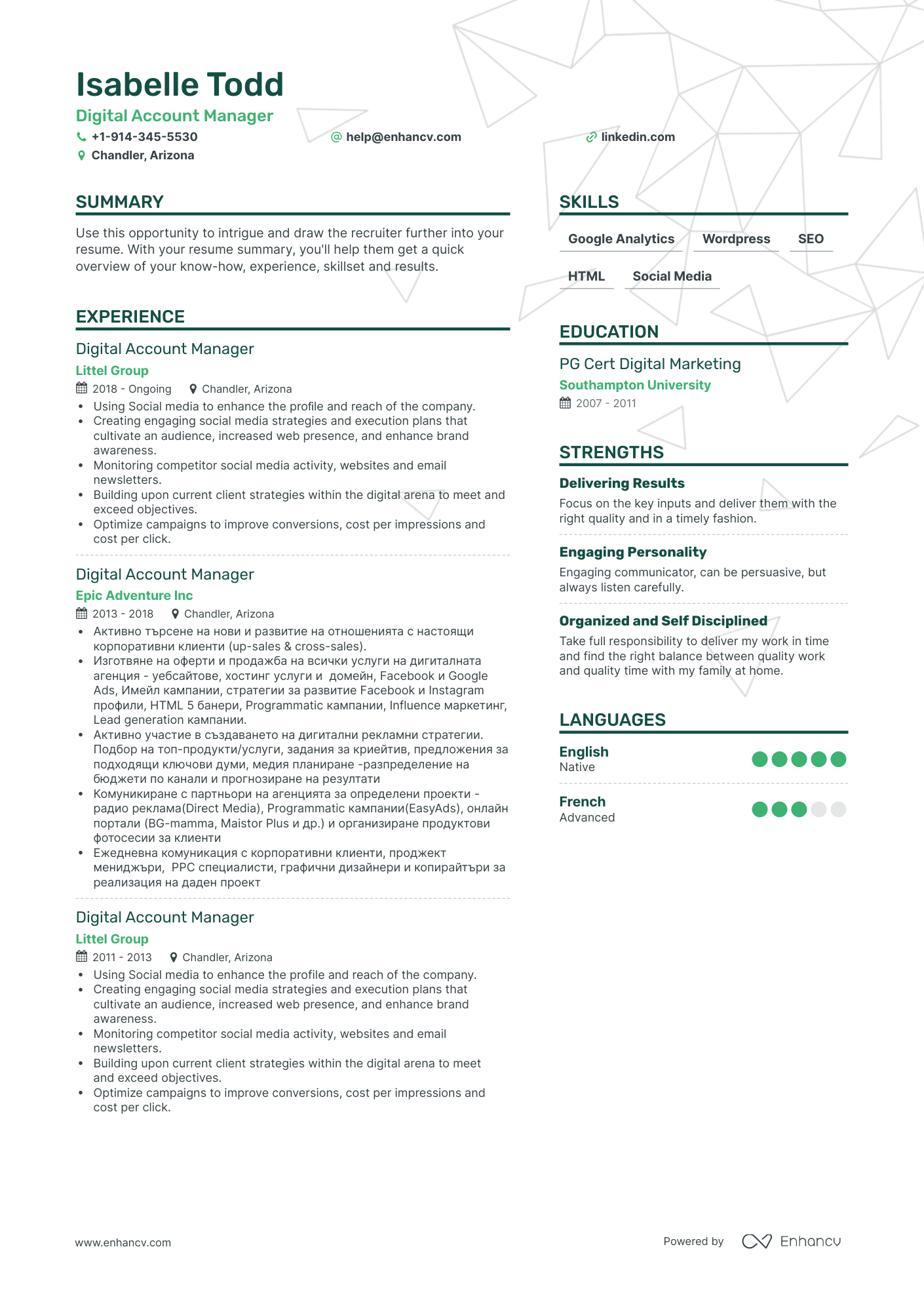 Digital Account Manager Resume Examples & Guide for 2023 (Layout