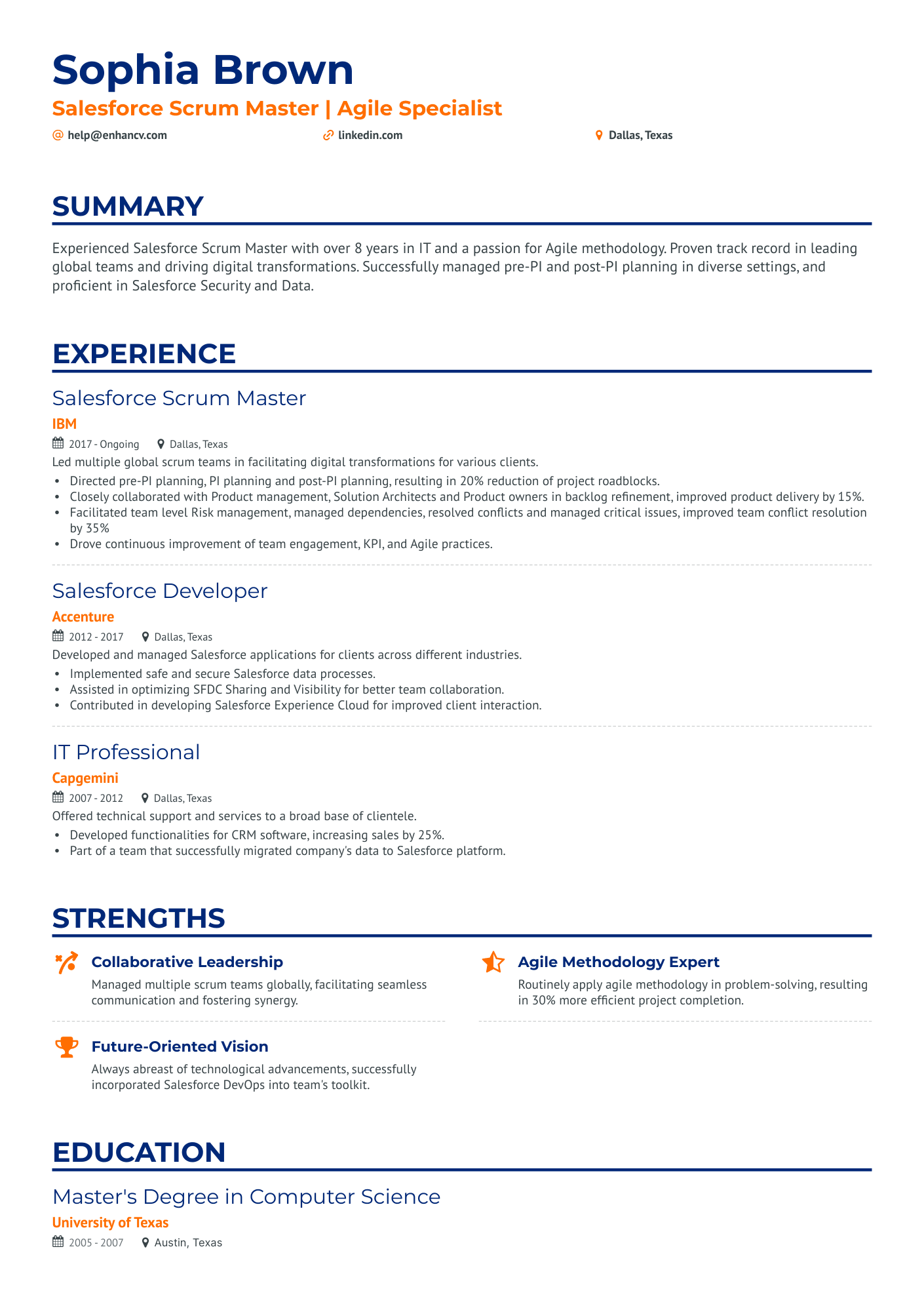 9 Scrum Master Resume Examples & Guide for 2024