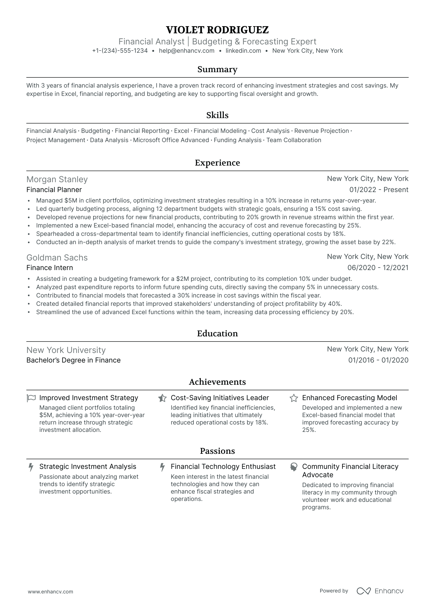 5 Junior Financial Analyst Resume Examples & Guide for 2024