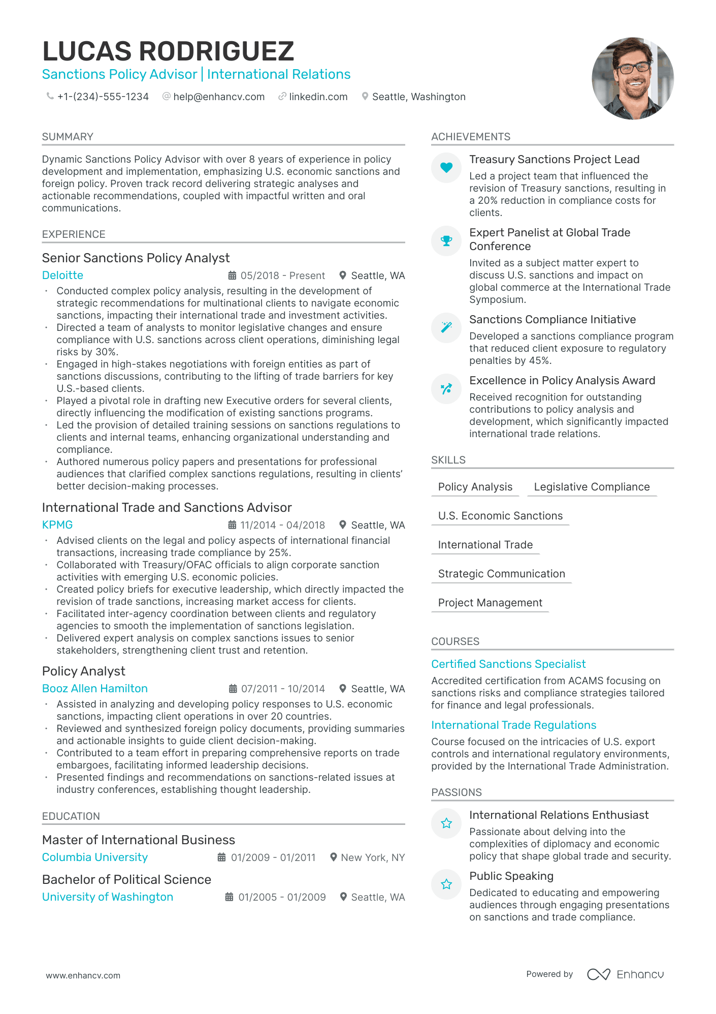 5 Policy Analyst Resume Examples & Guide for 2024