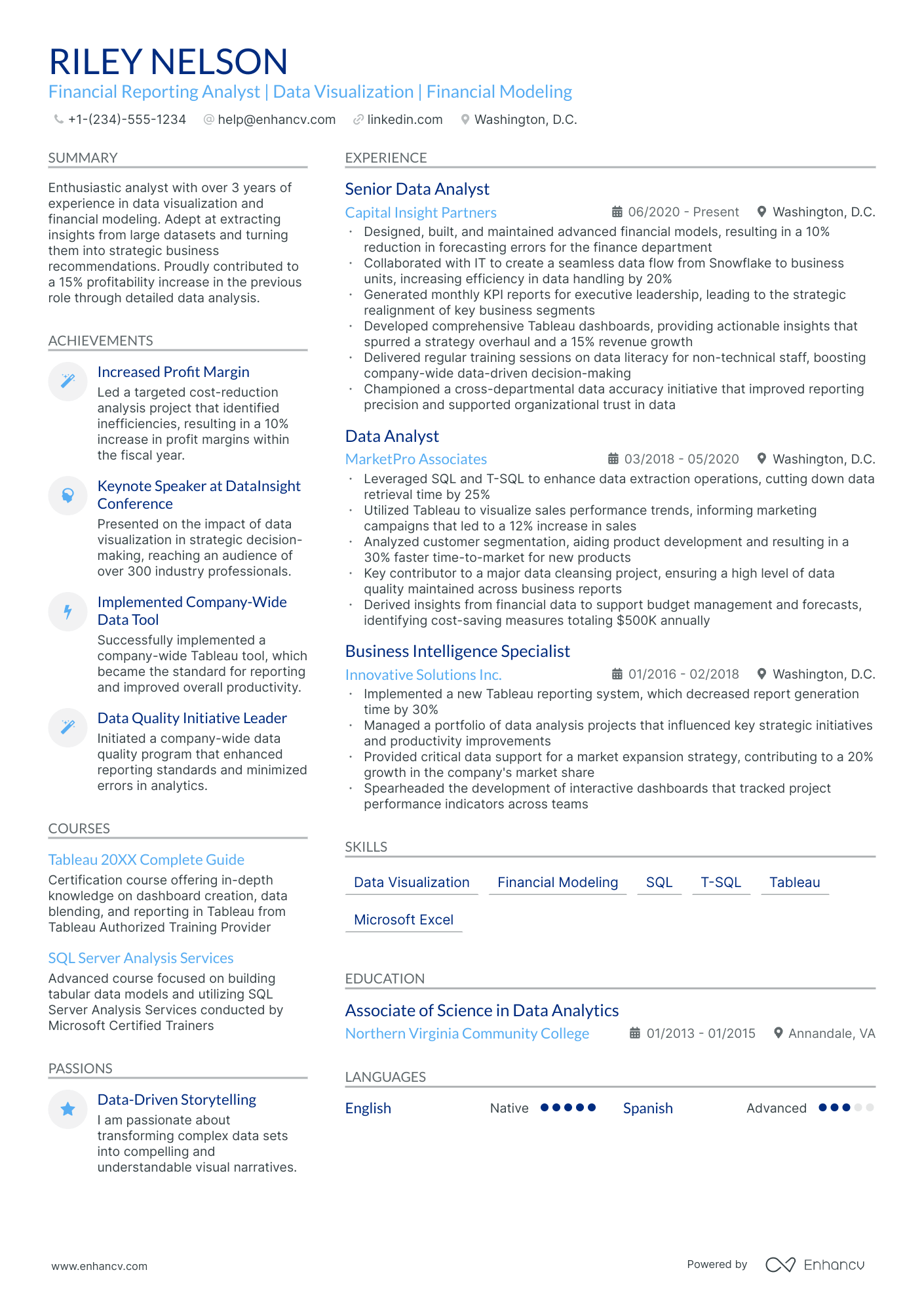 5 Financial Reporting Analyst Resume Examples & Guide for 2024