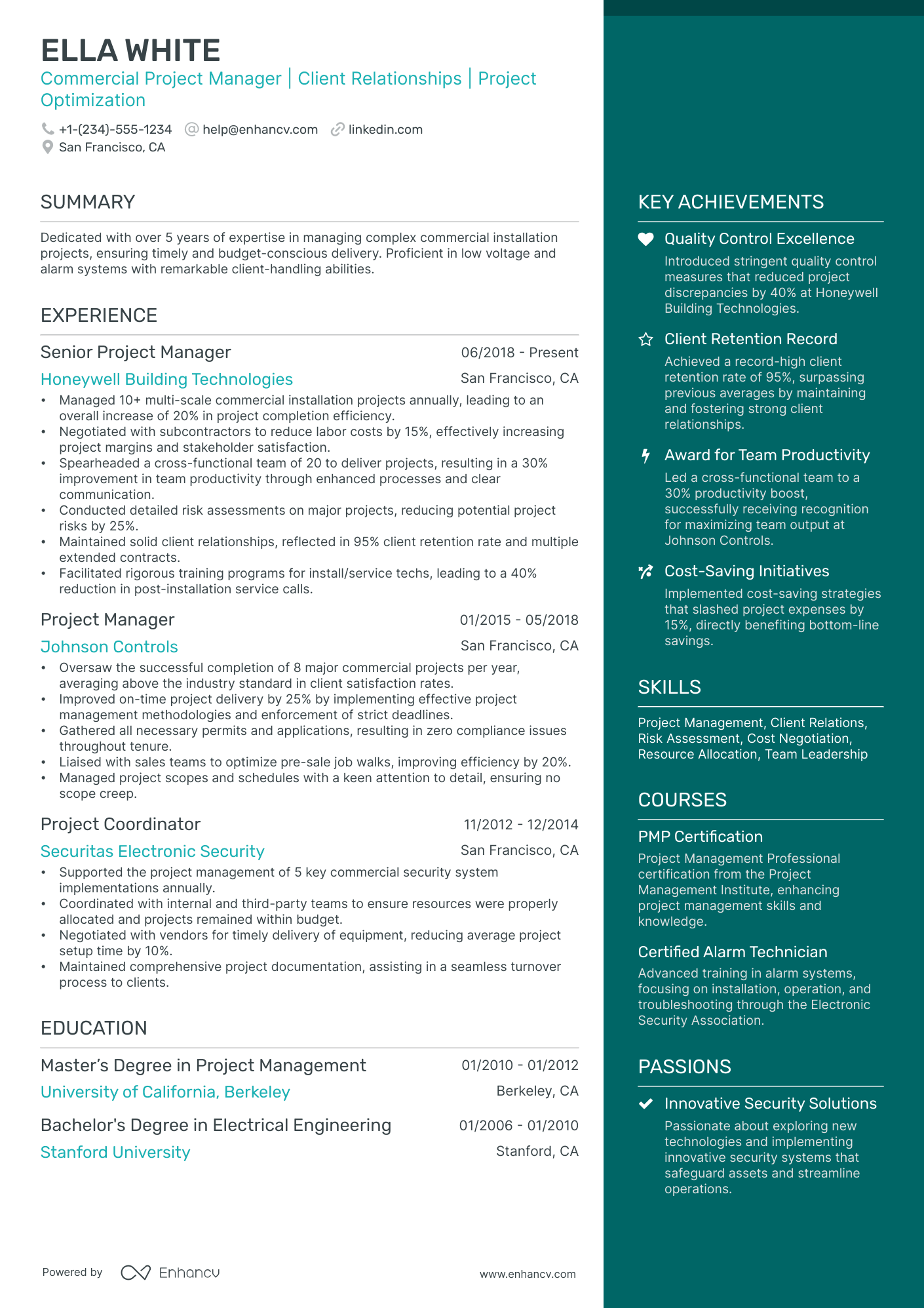 10 Commercial Project Manager Resume Examples & Guide for 2026