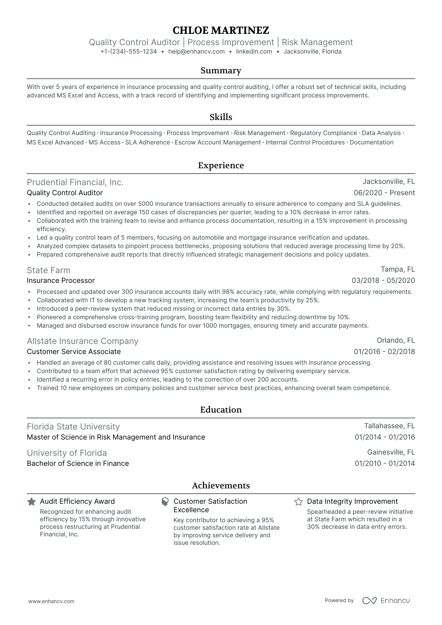 5 Quality Control Specialist Resume Examples & Guide for 2024