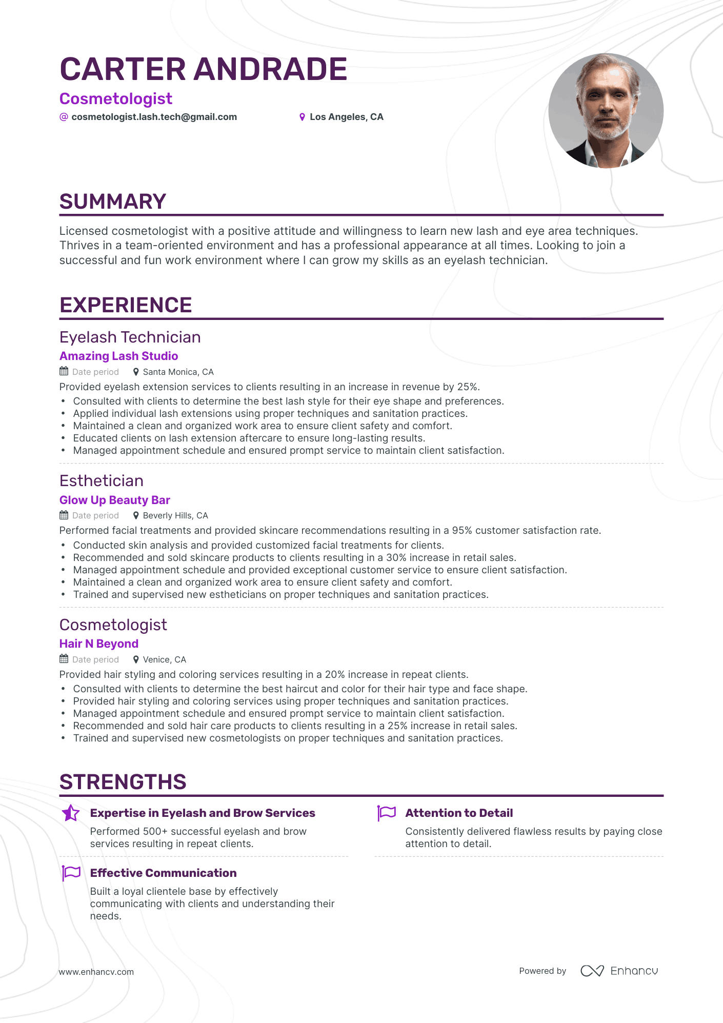 5 Cosmetologist Resume Examples - AHR0cHM6Ly9jZG4uZW5oYW5jdi5jb20vcHJlZGVmaW5lZC1leGFtcGxlcy8xN0ZnQ0FNWjlvdGR2eVp3TVI2OUZFUWVCbk9tV1dpUDd5aDVXaTdOL2ltYWdlLnBuZw~~.