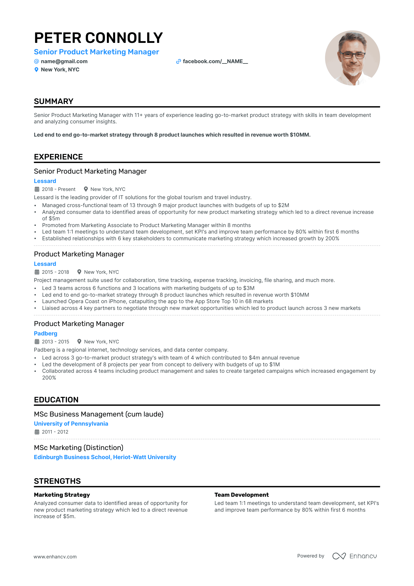 5 Product Marketing Manager Resume Examples & Guide for 2024