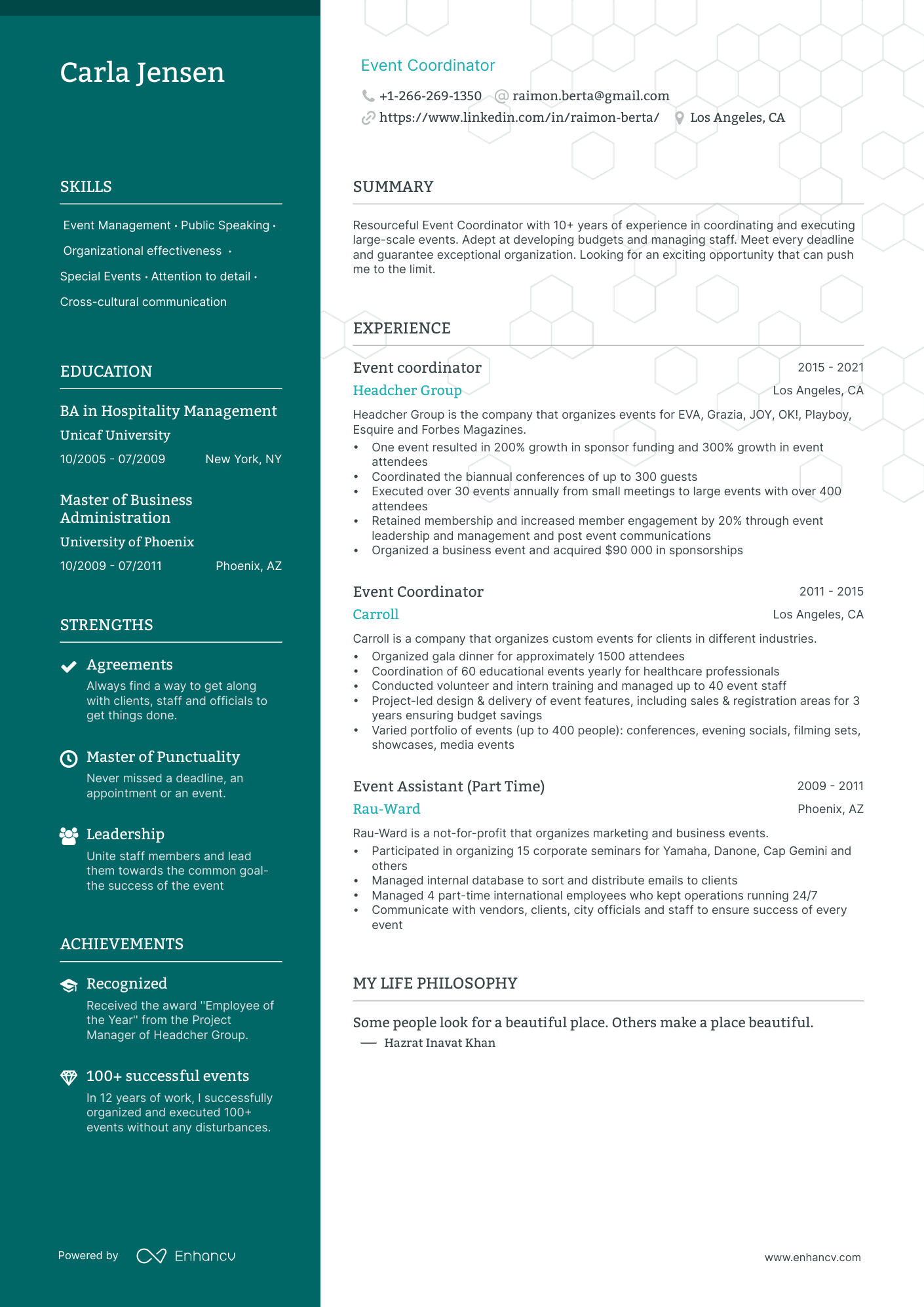 6 Event Planner Resume Examples & Guide for 2024